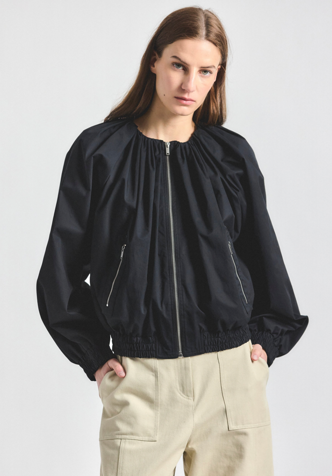Lukas Poly Cotton Poplin Blouson Jacket