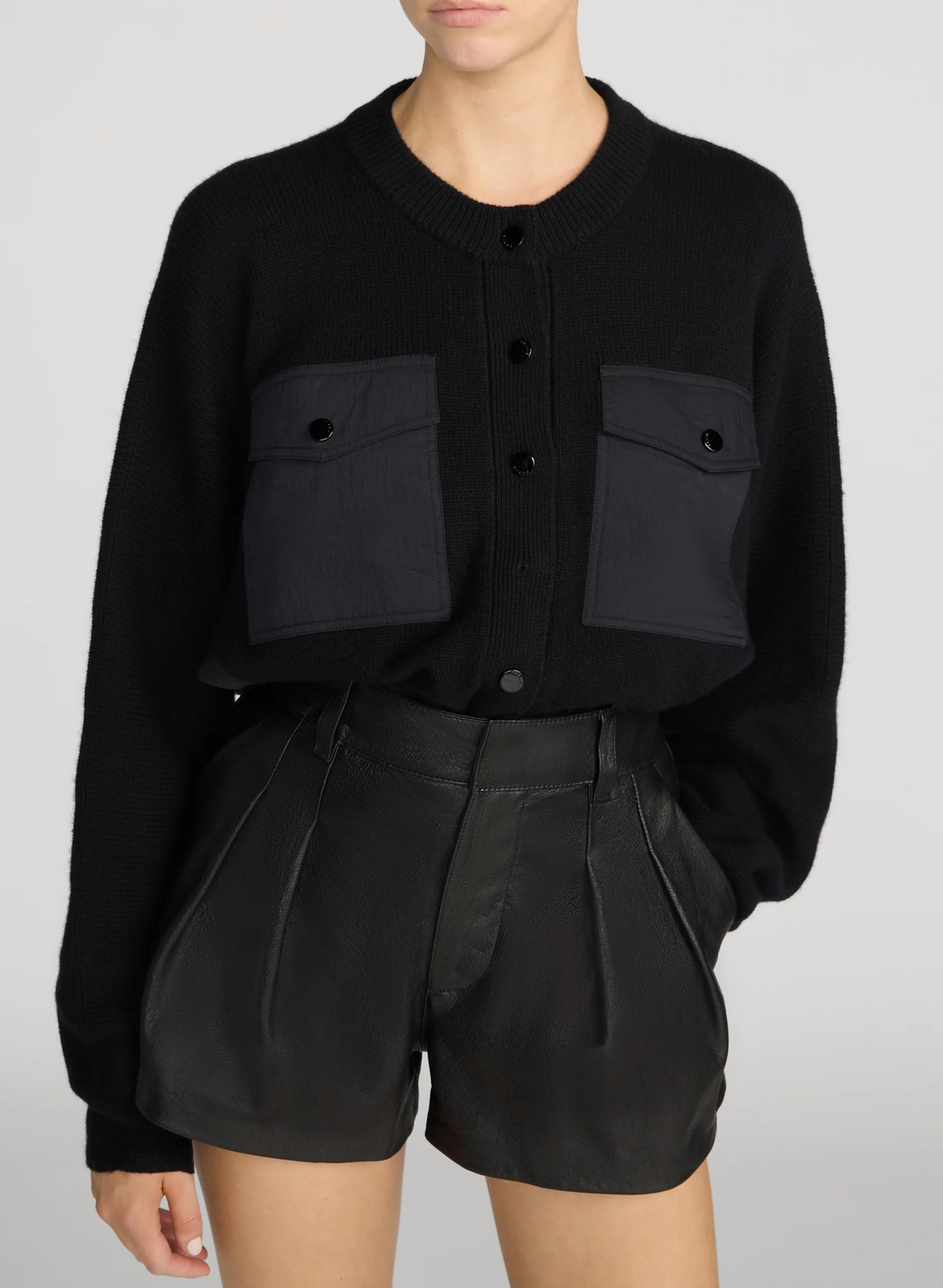 The Contrast Cashmere Cardi
