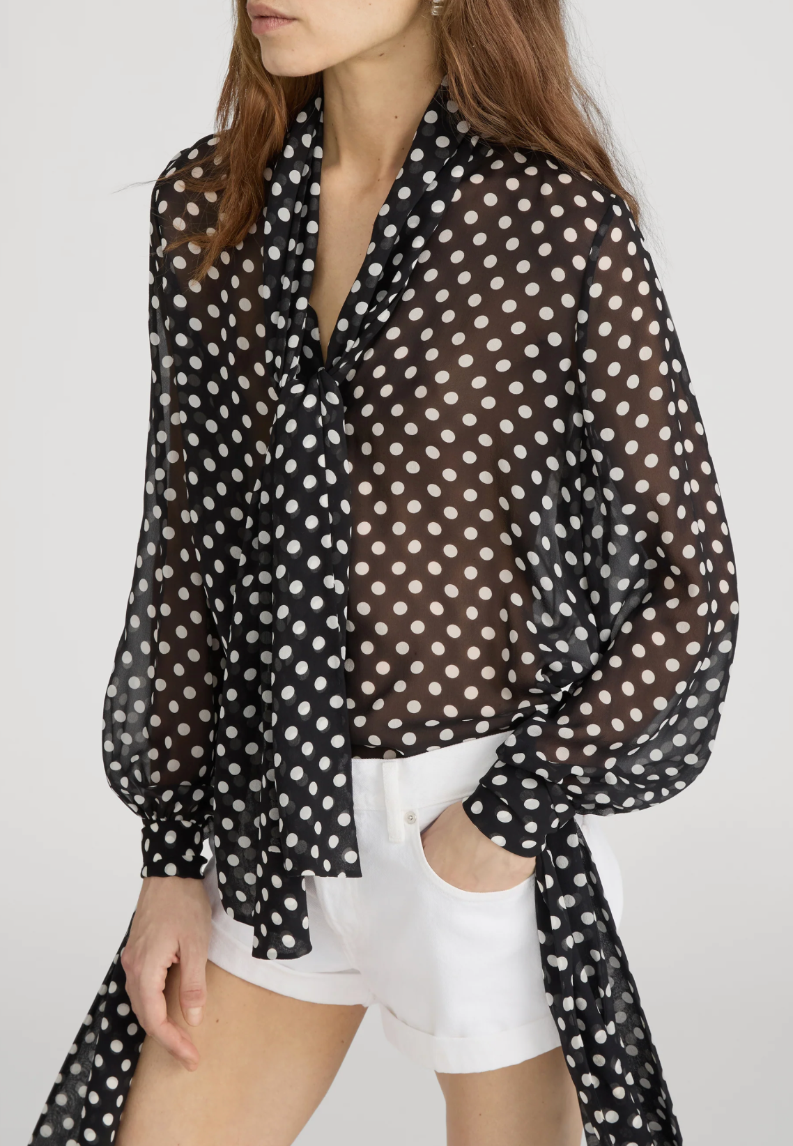 The Polka Dot Nouvelle Blouse