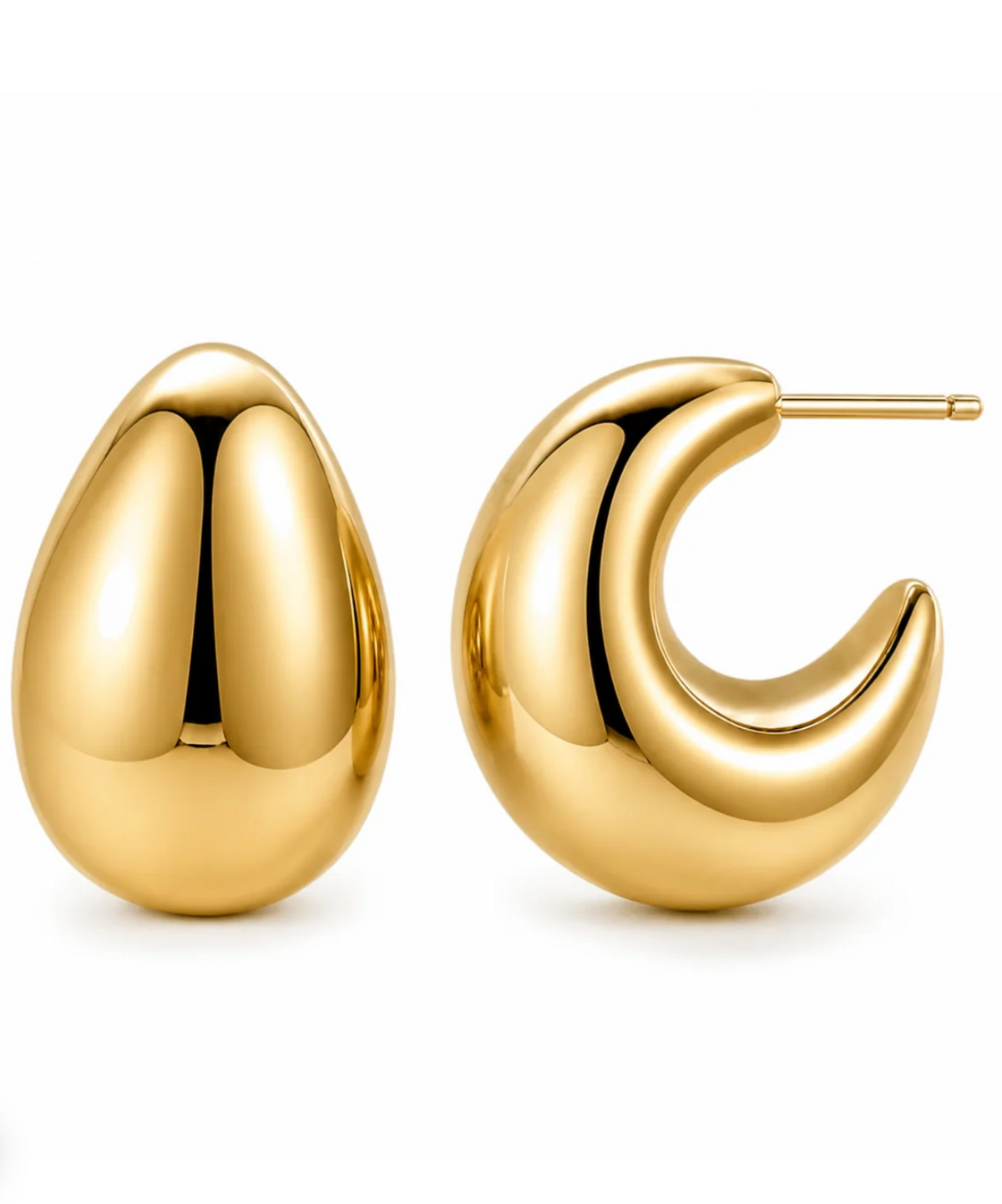 Kane Dome Half Hoop Earring