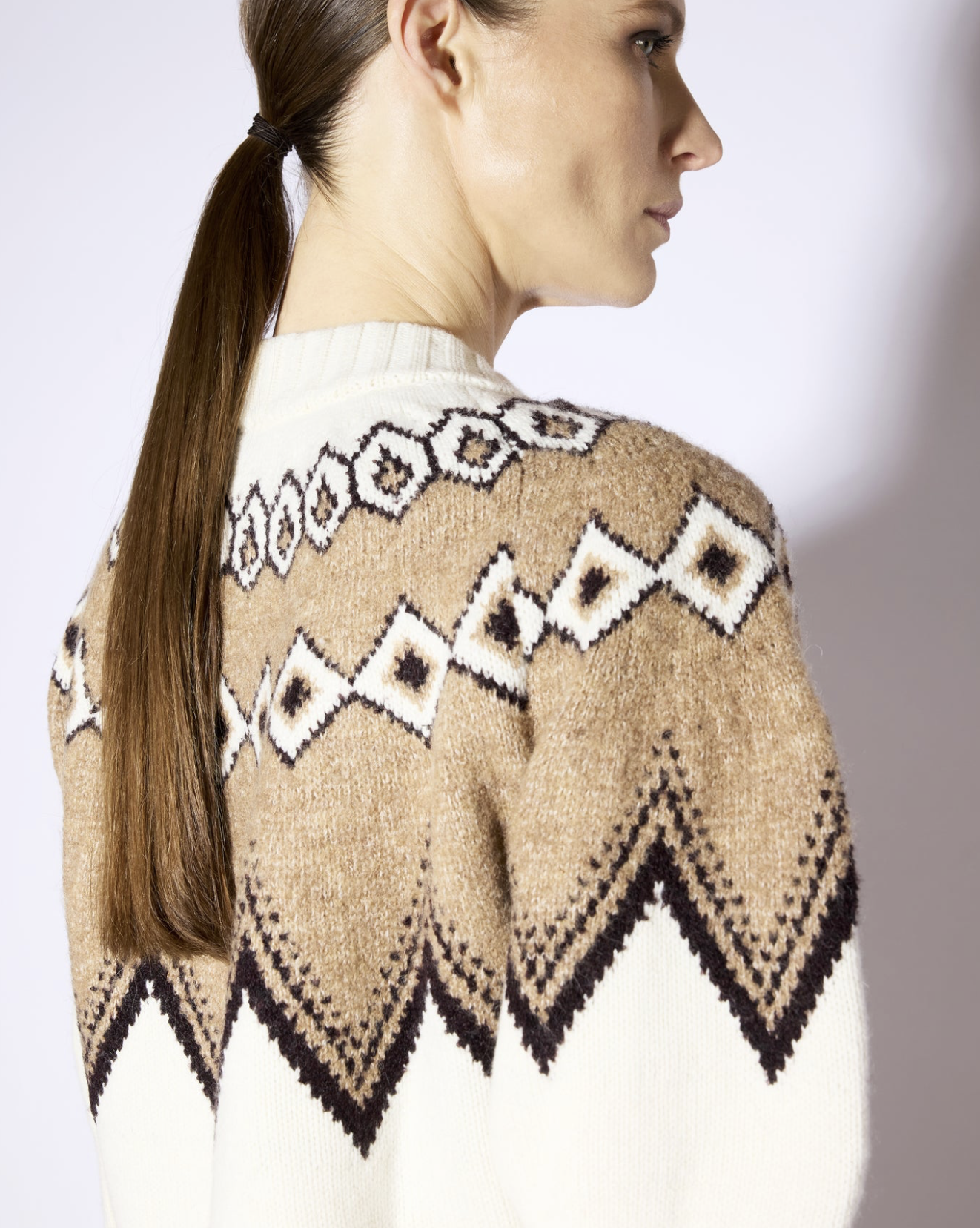 LIVIANA CONTI Fair Isle Cardigan 