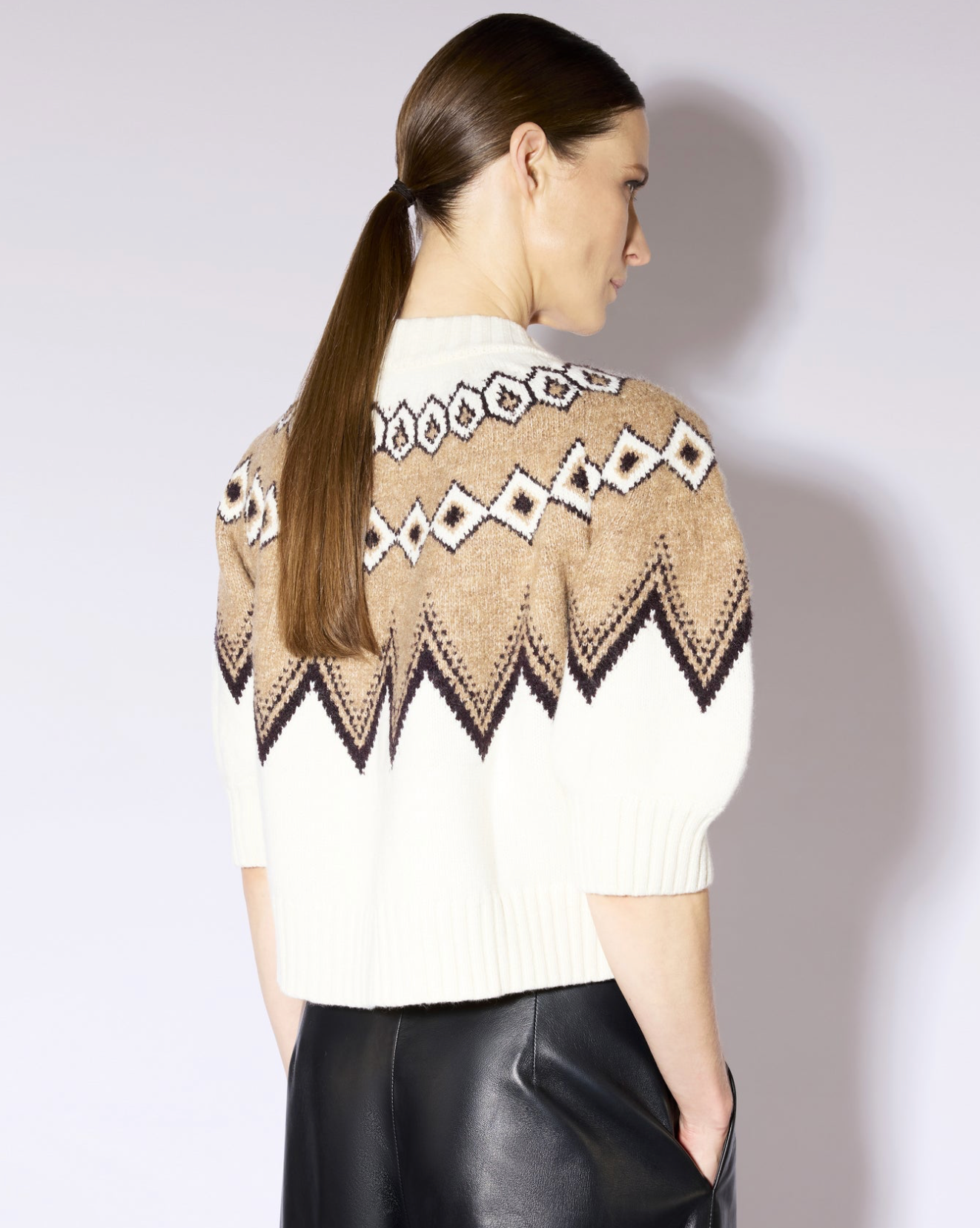 LIVIANA CONTI Fair Isle Cardigan 