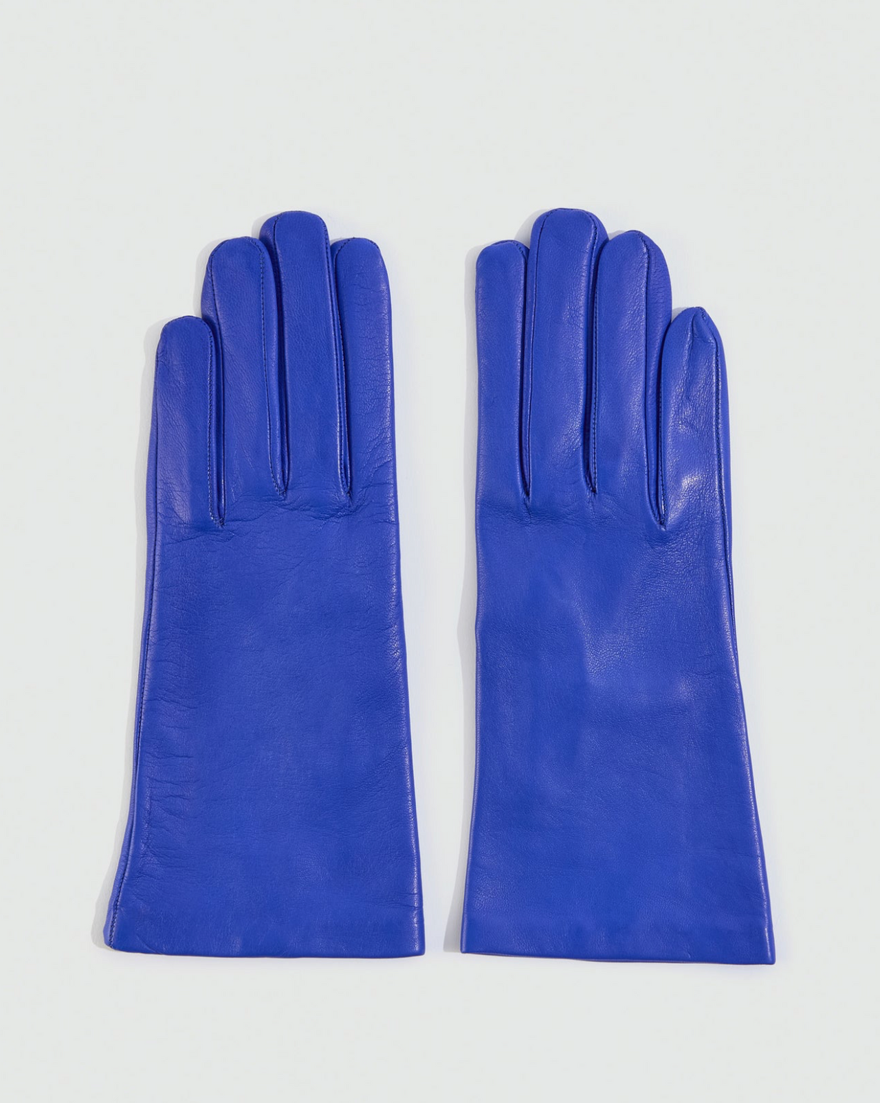 LIVIANA CONTI Leather Gloves Blue