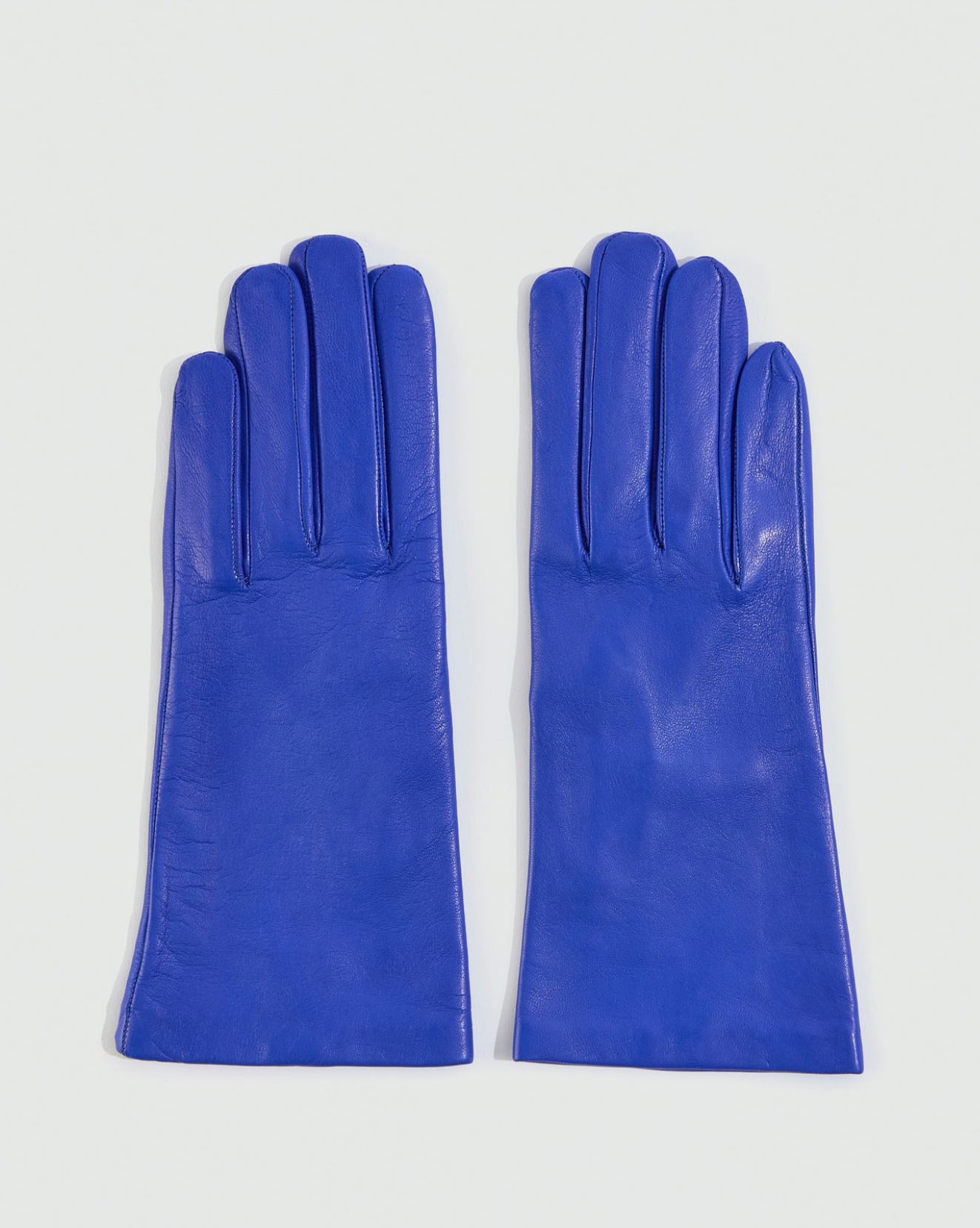LIVIANA CONTI Leather Gloves Blue