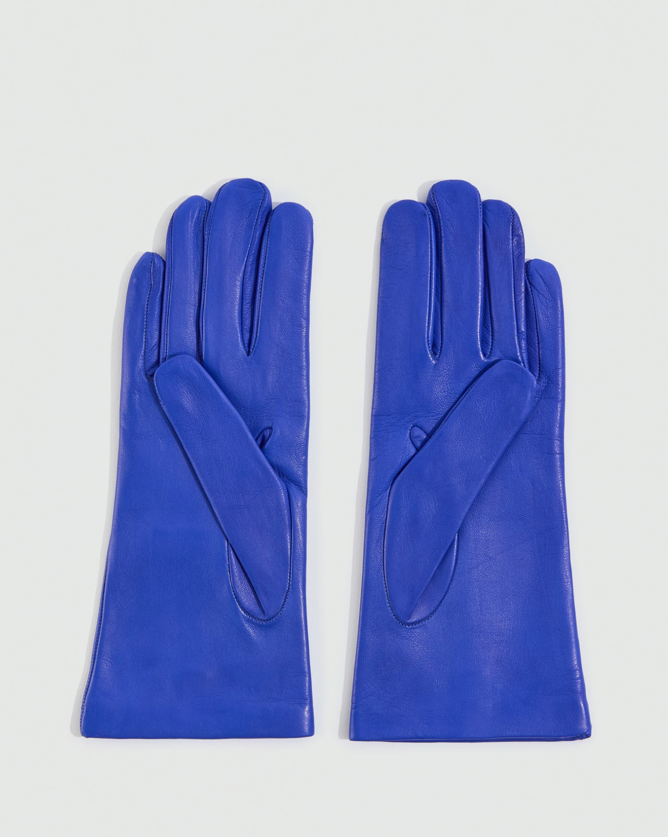 LIVIANA CONTI Leather Gloves Blue