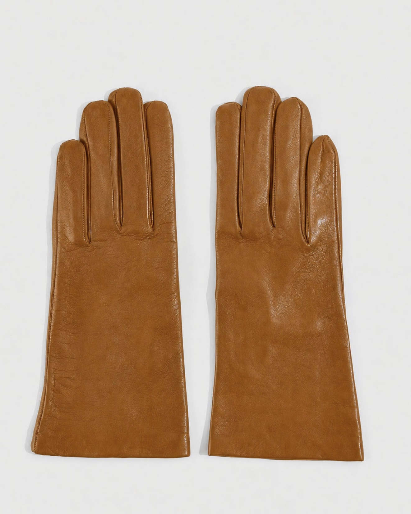 LIVIANA CONTI Leather Gloves CHESTNUT 