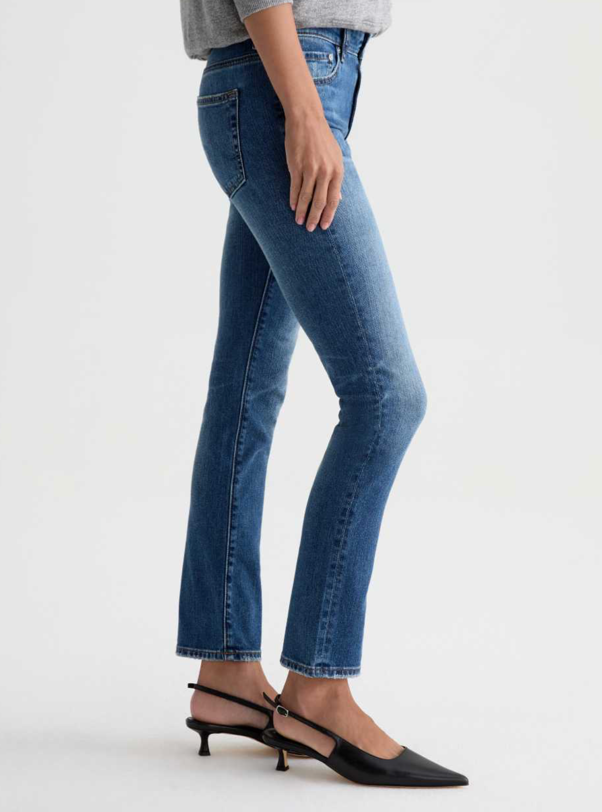 Mari Mid Rise Slim Straight