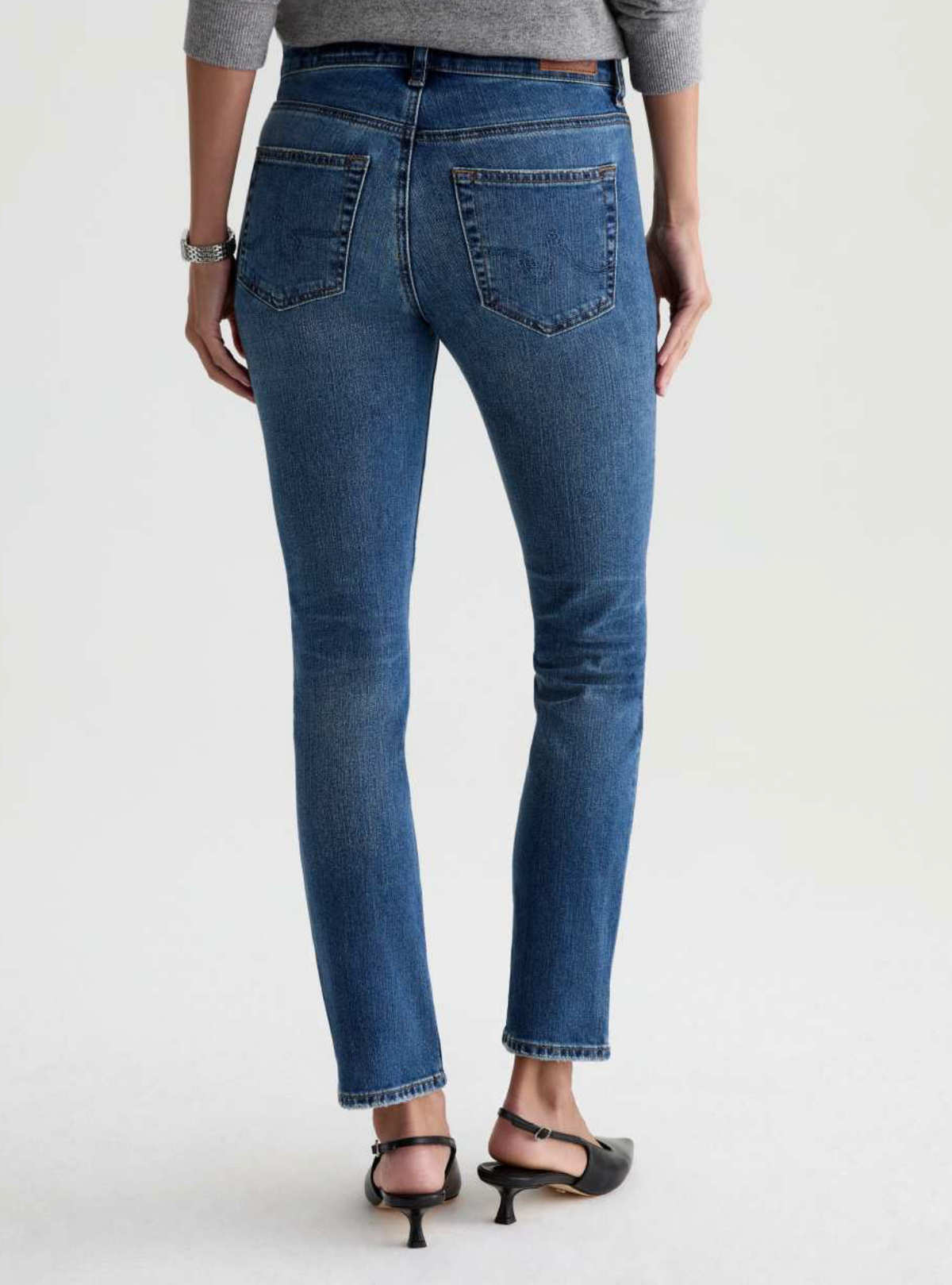 Mari Mid Rise Slim Straight