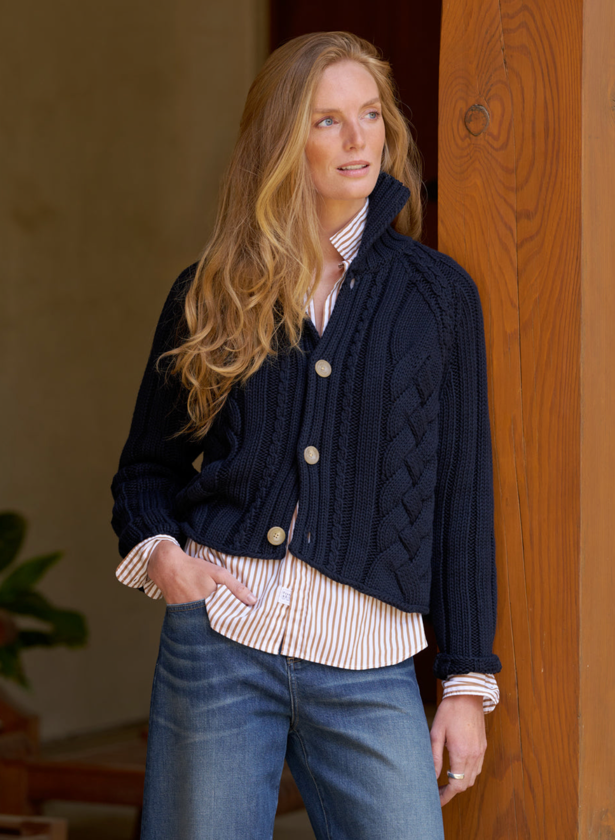 Mini Cotswolds Cable Cardigan