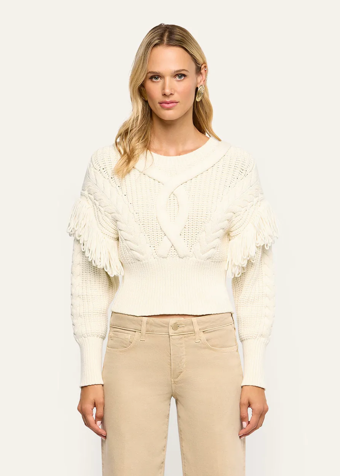 Ottavia Lace Back Cable Pullover