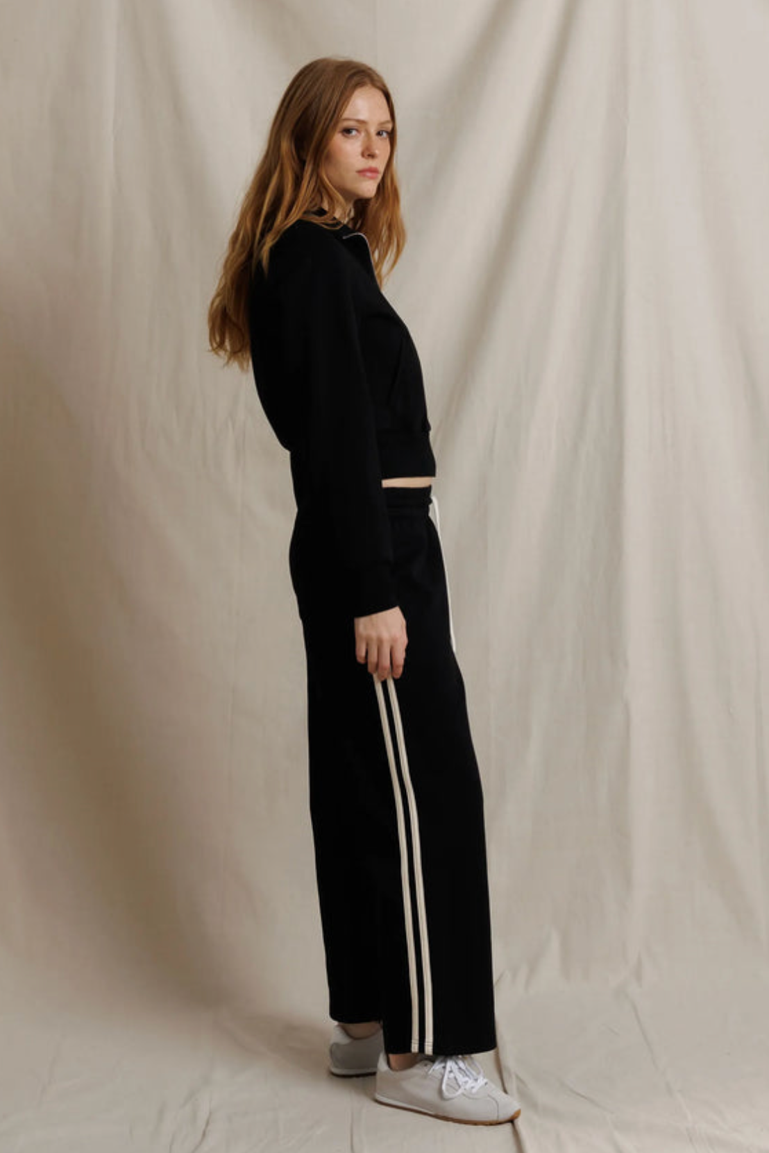 Perfect White Tee Milana Travel Track Jacket True Black