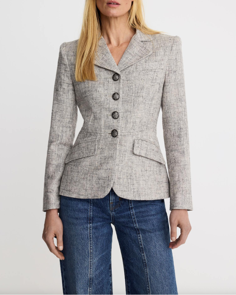 Smythe Shrunken Button Up Blazer