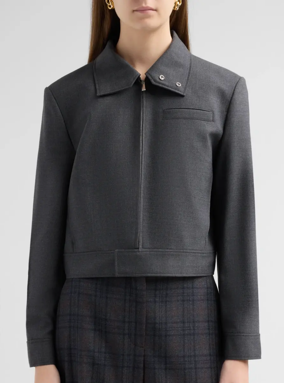 Crop Harrington Jacket
