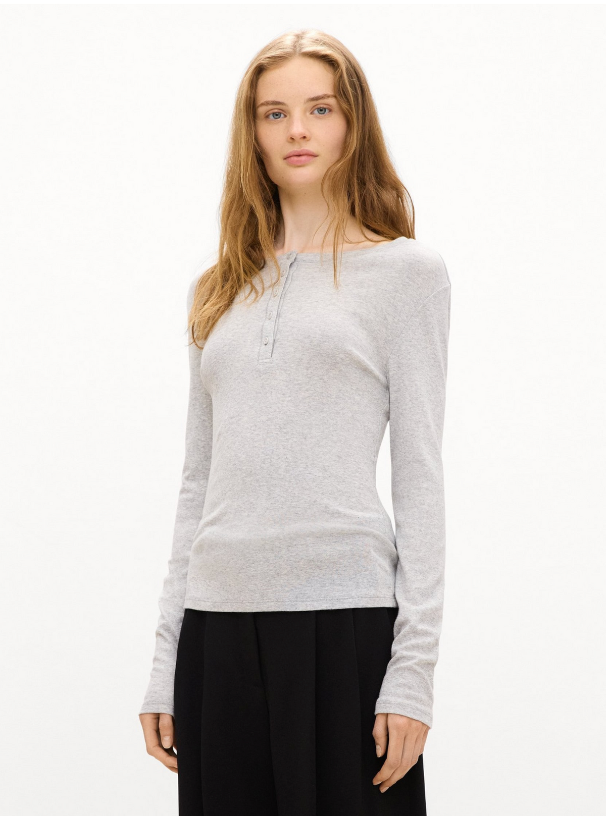 Long Sleeve Basic Henley