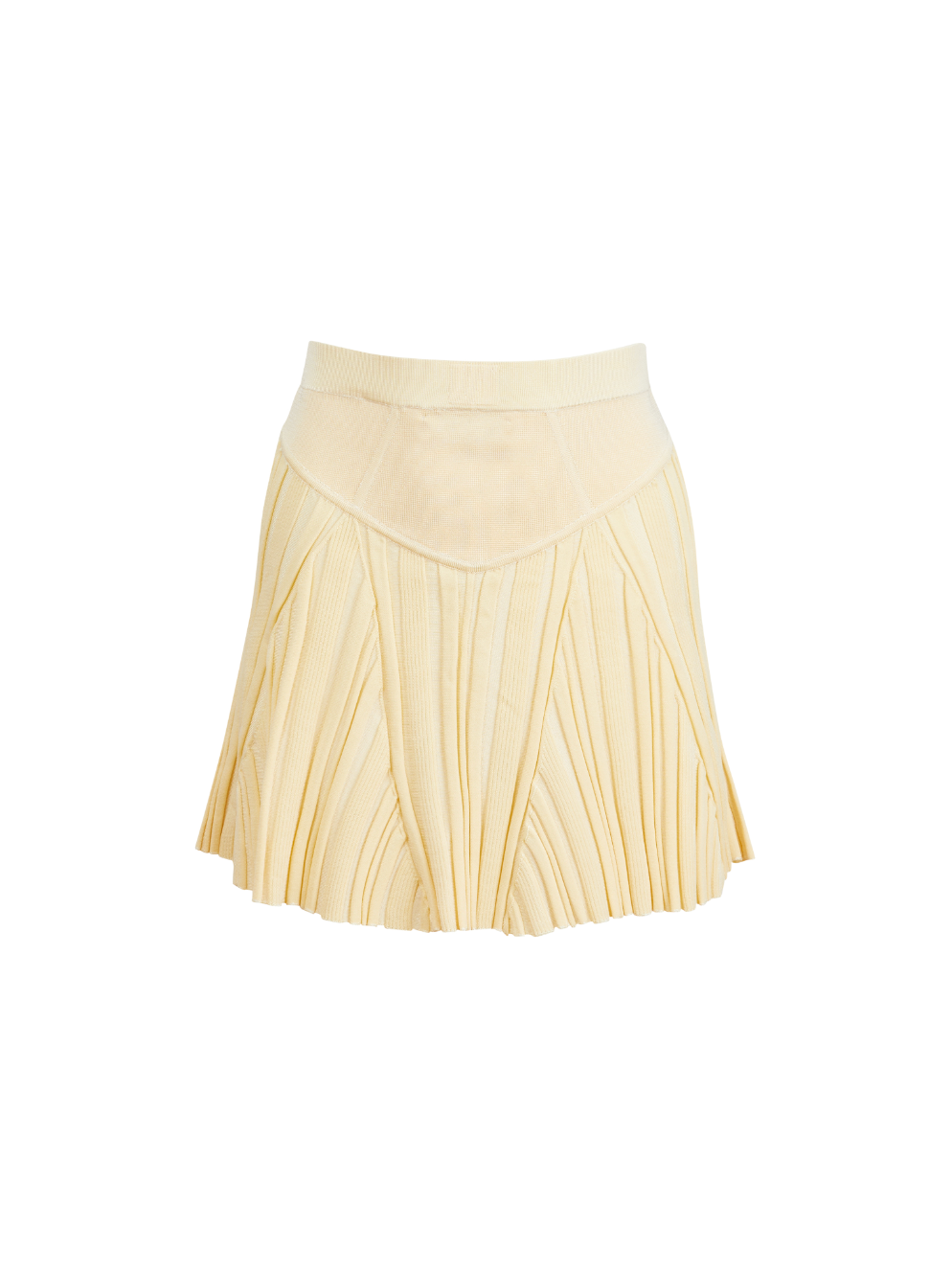 Rib Boxer Flared Skirt
