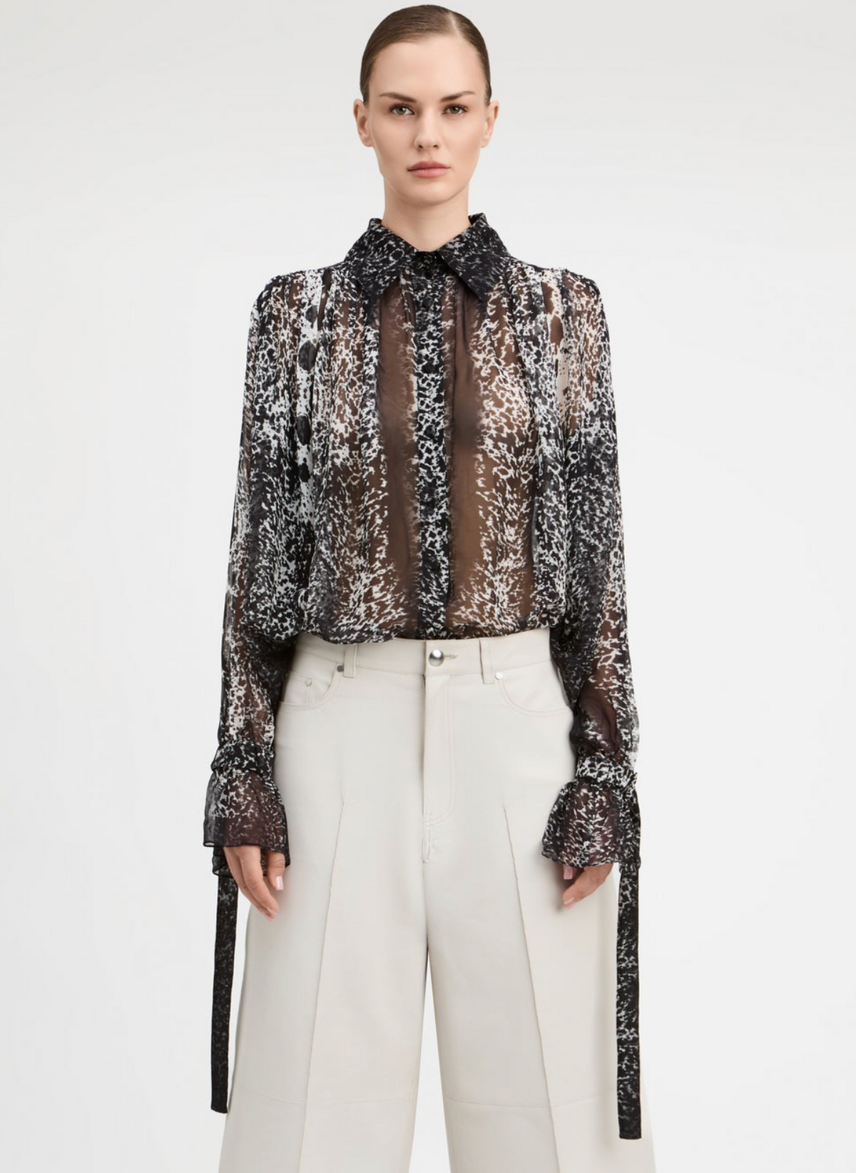 Walker Button Front Blouse