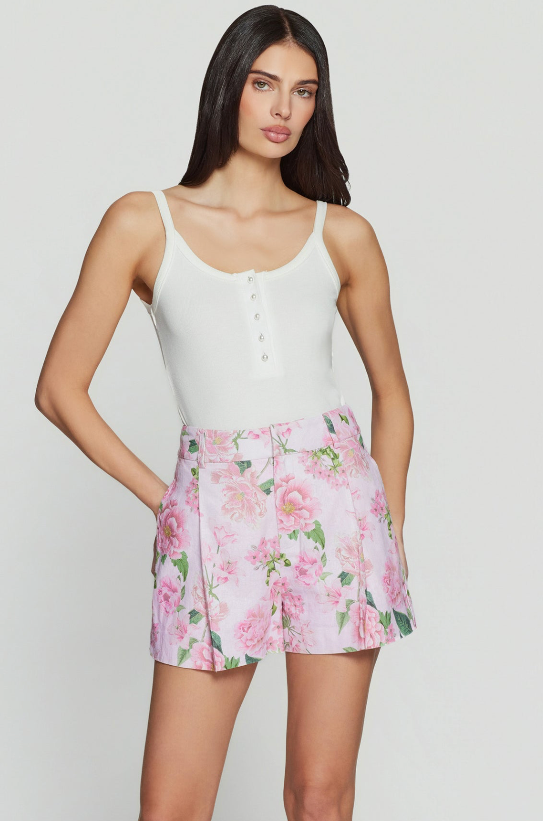 Sena Floral Linen Shorts