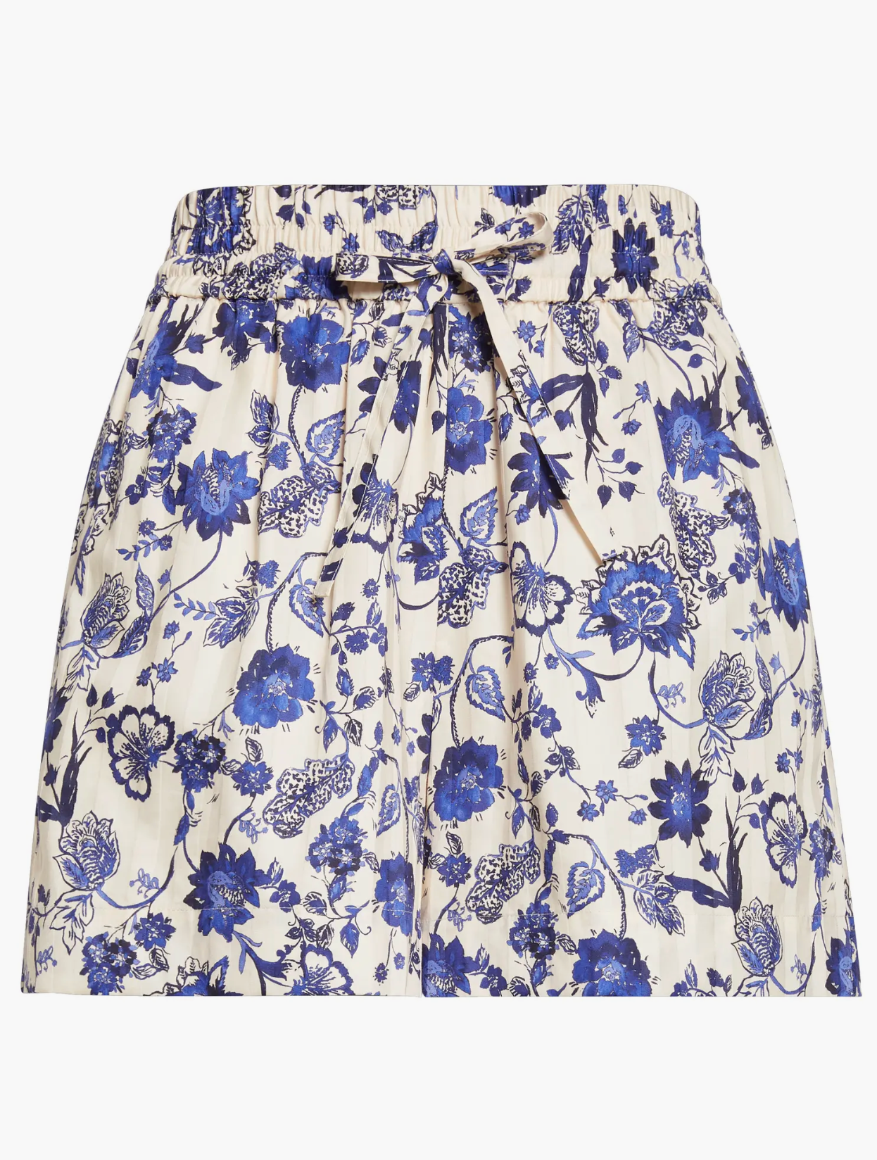 Belen Printed Satin Stripe Pull On Short