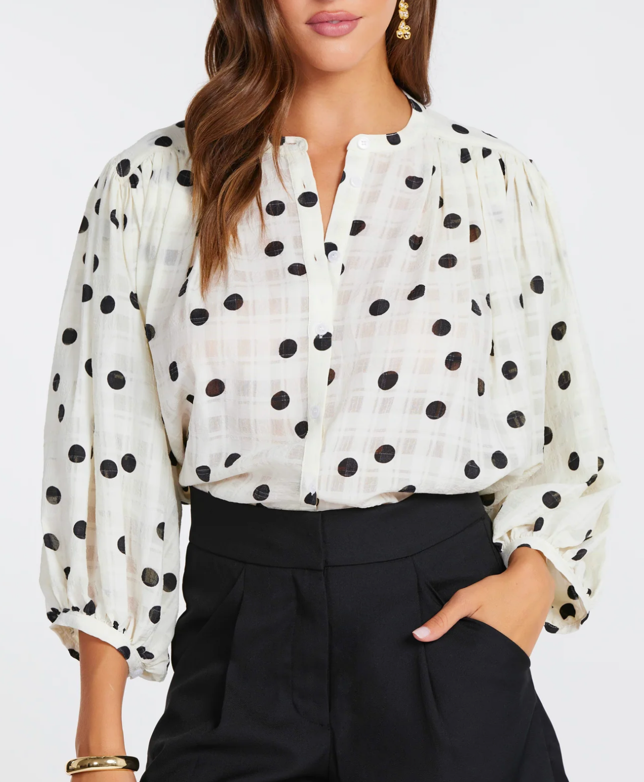 Juliette Polka Dot Blouse