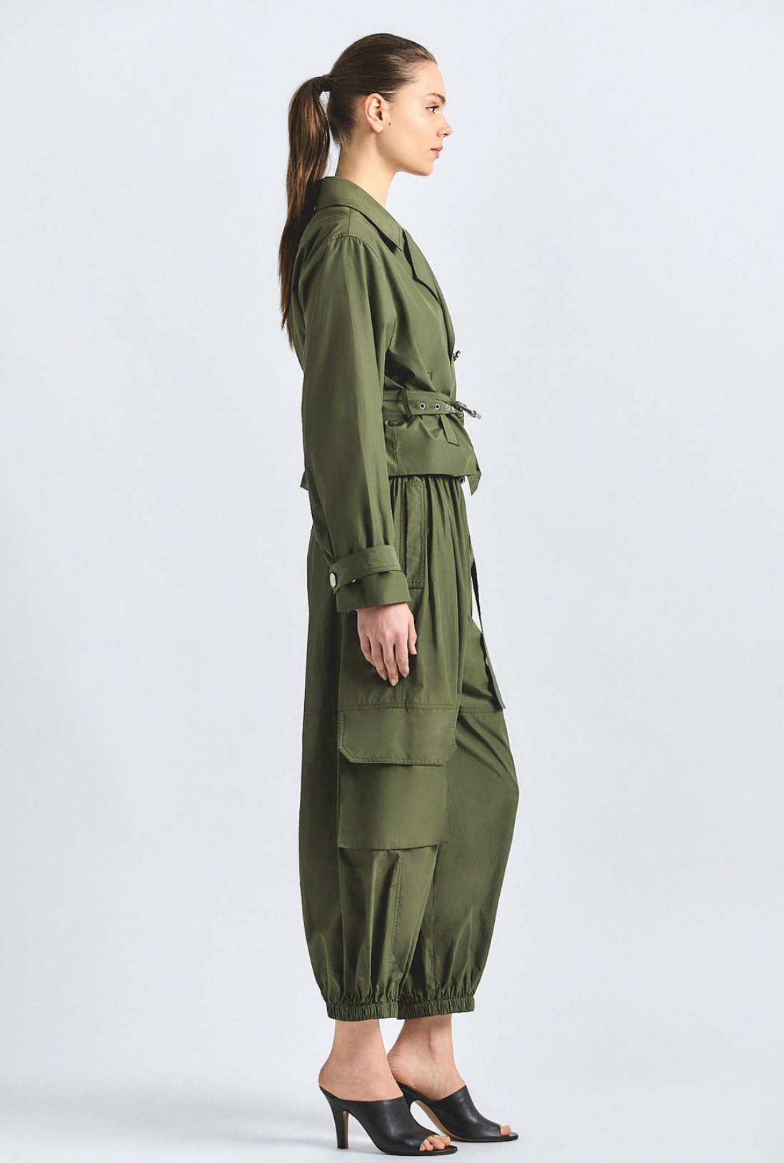 Tamsin Poplin Balloon Cargo Pant