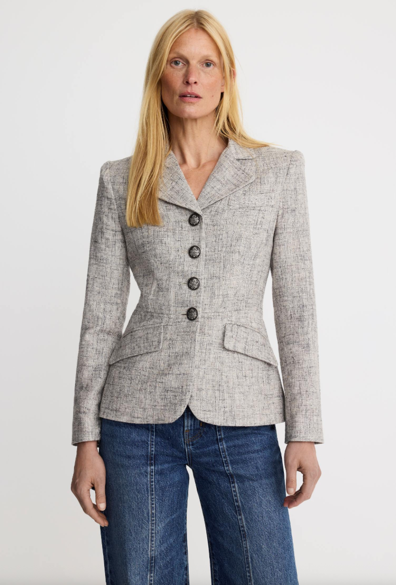 Shrunken Button Up Blazer