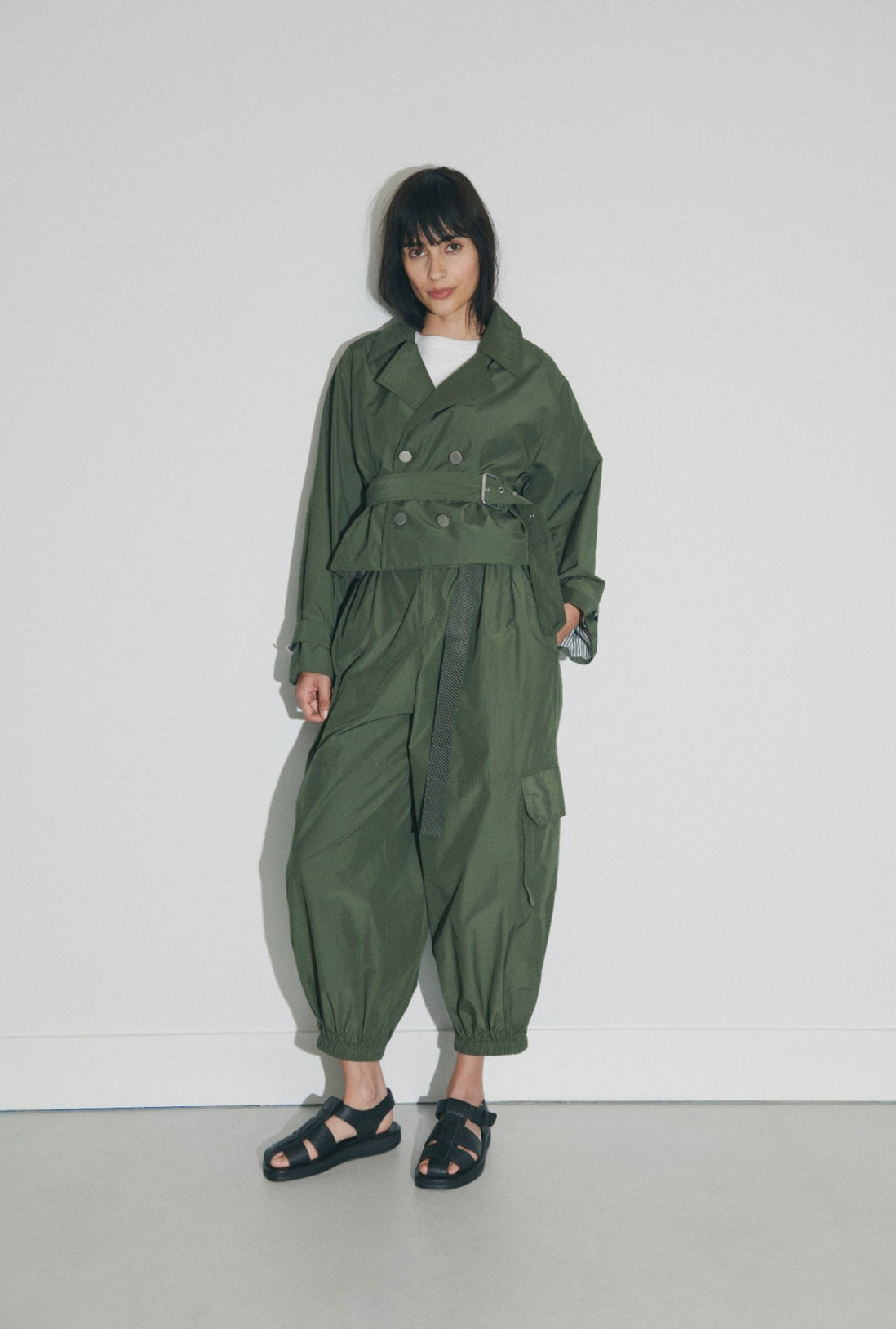 Renata Poplin Cropped Trence