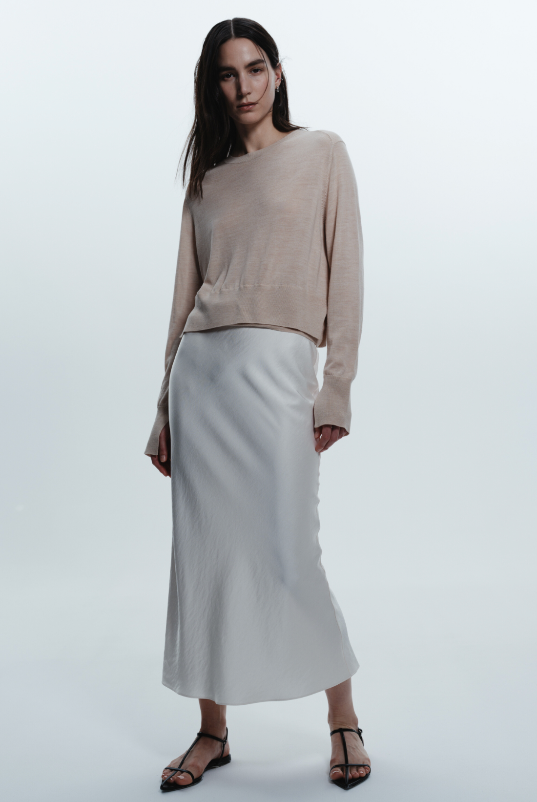 Talia Charmeuse Maxi Skirt