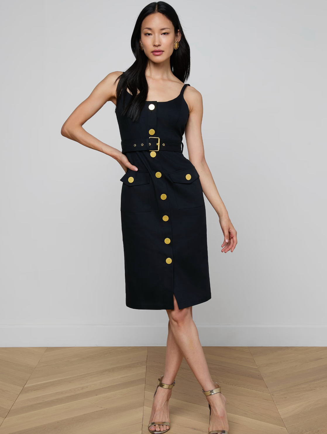 Ida Button Front Tank Dress