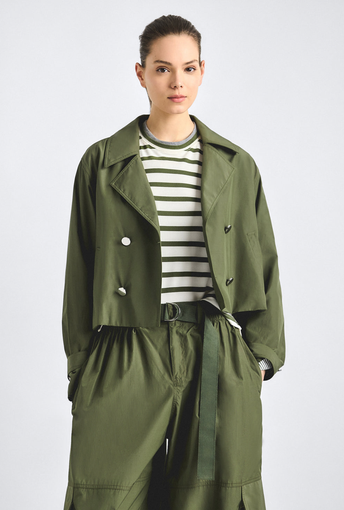 Renata Poplin Cropped Trence