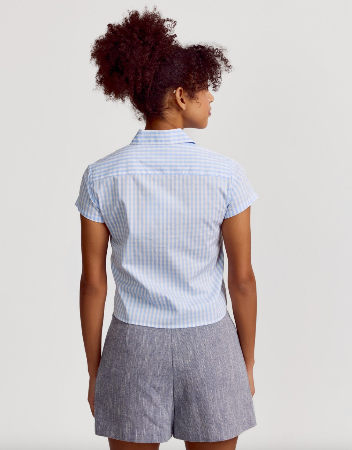 The Boxy Short Sleeve Cropped Shirt