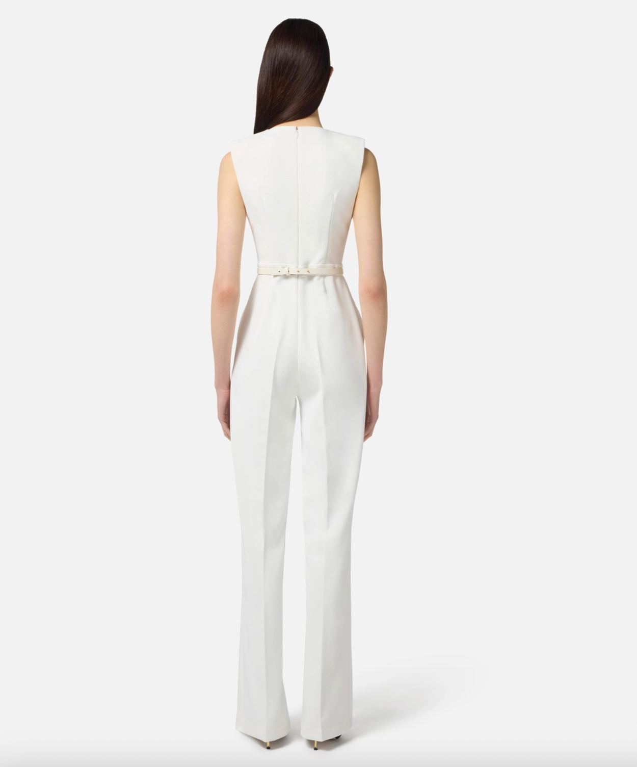 V-Neck Crepe Jumpsuit