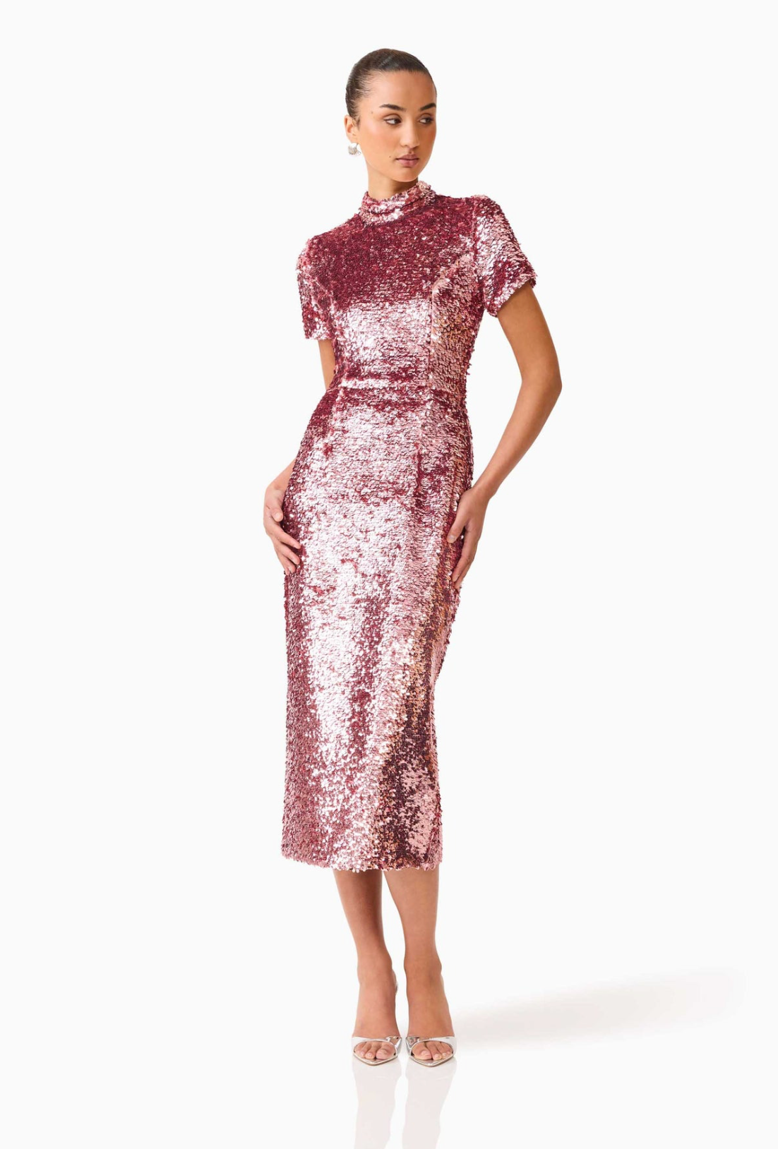 Alissa Cap Sleeve Midi Dress