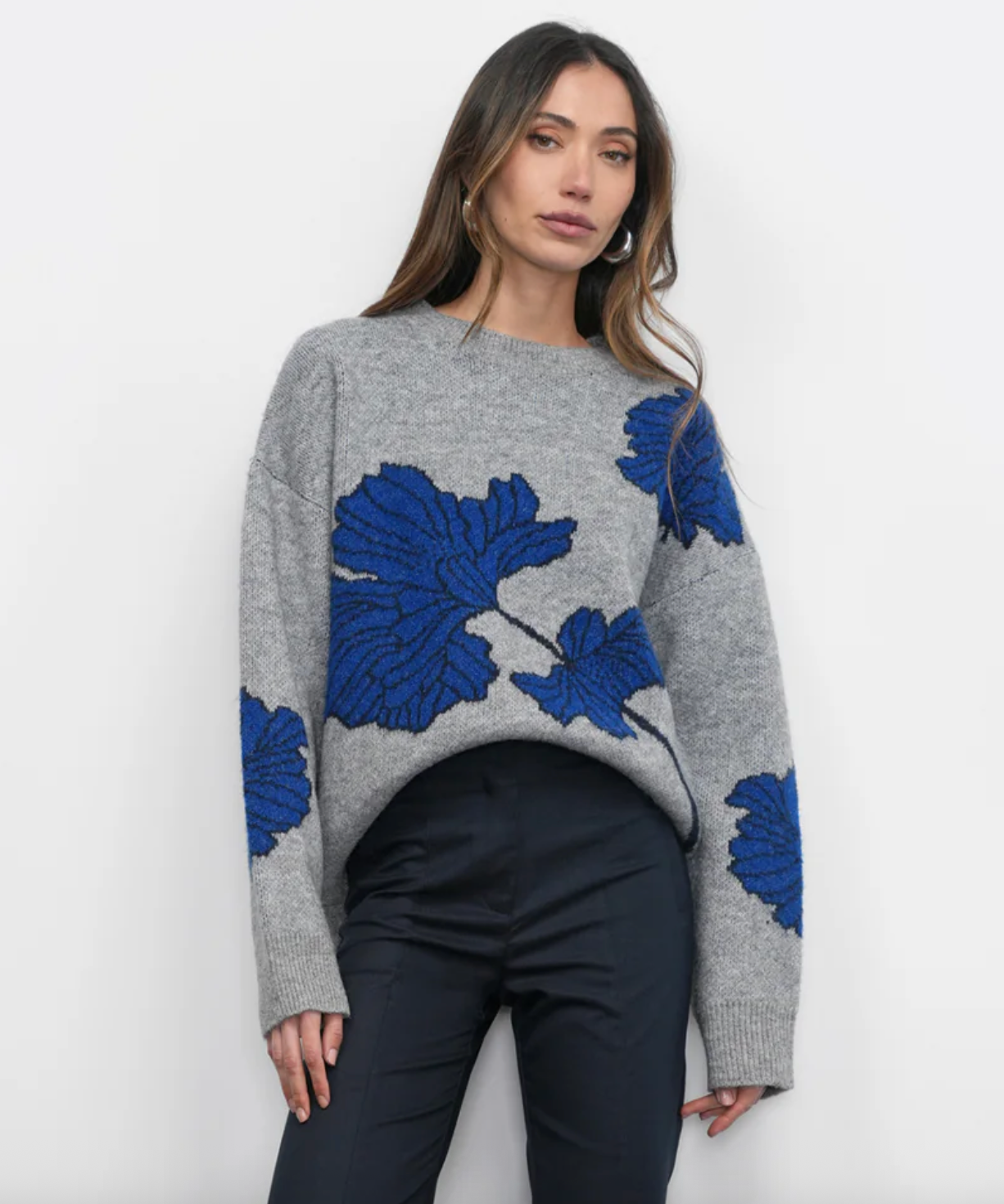 Bennett Intarsia Flower Sweater