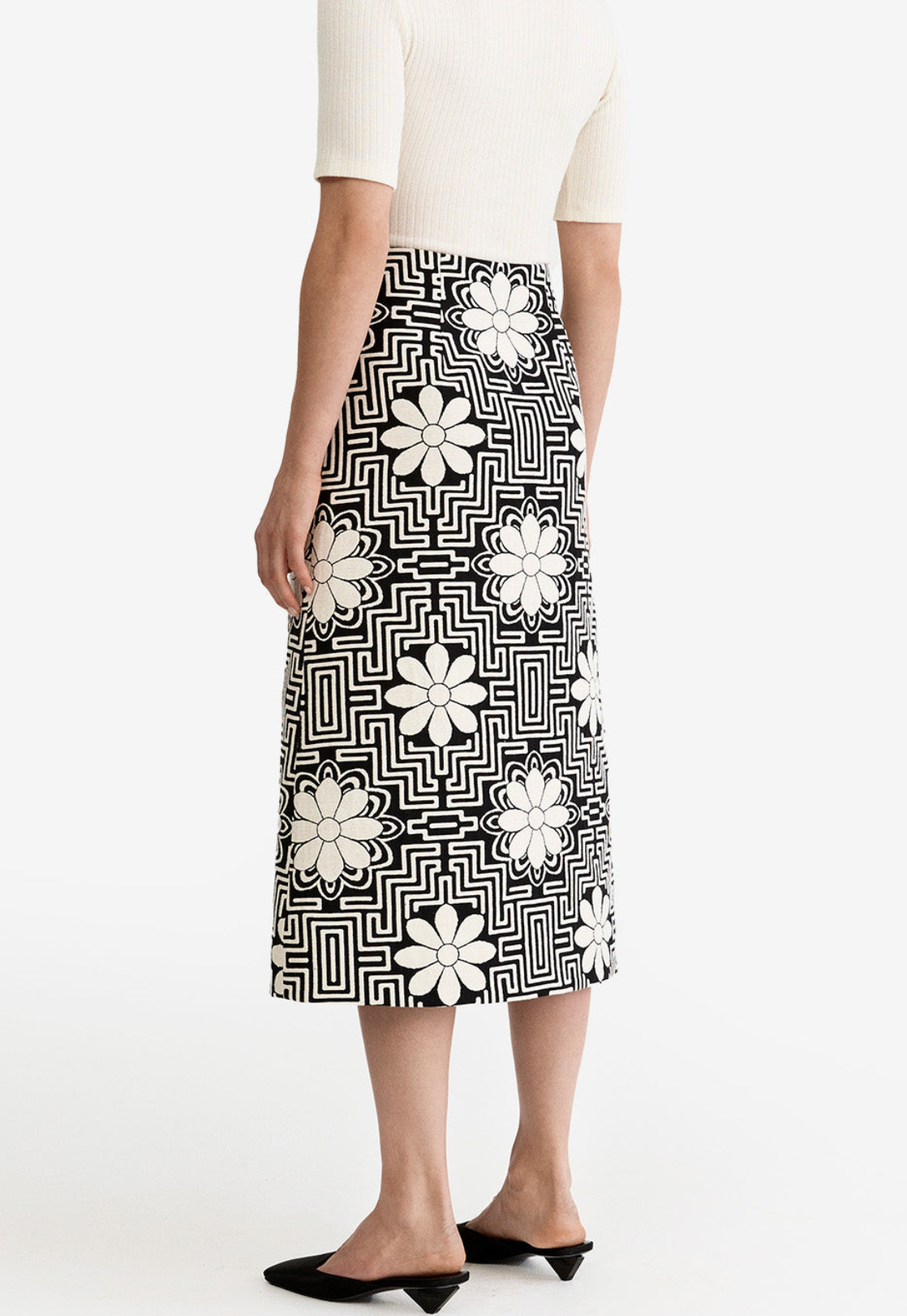 A-Line Midi Skirt