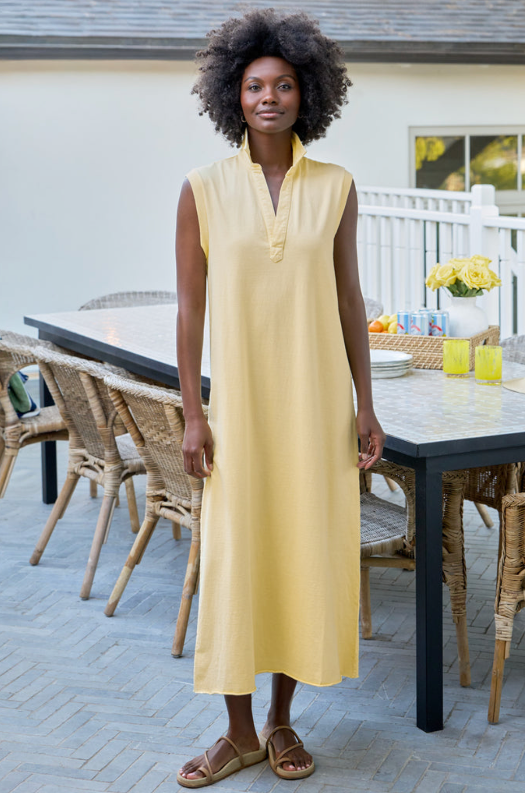 Lily Sleeveless Polo Dress