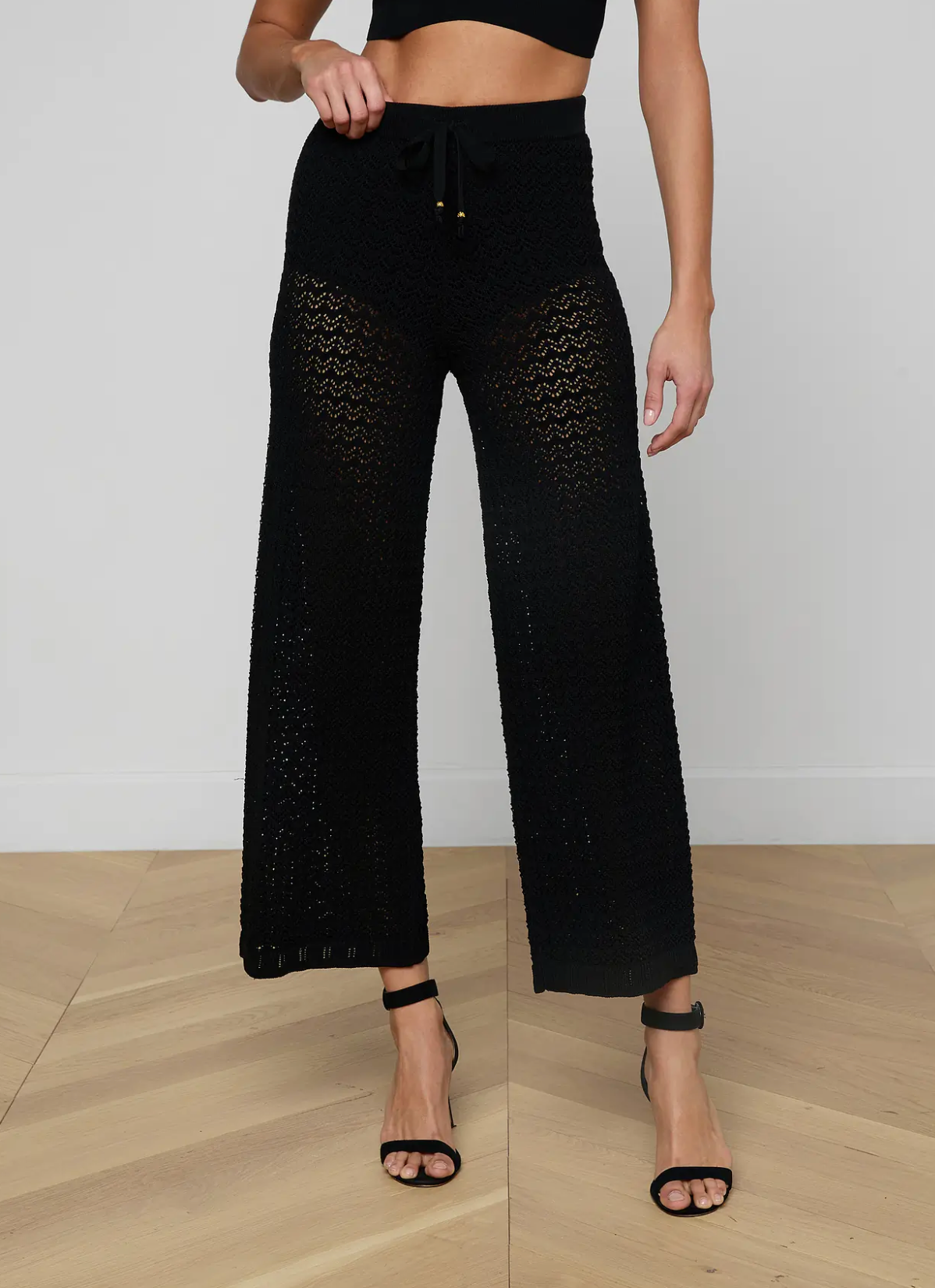 Gaelle Pointelle Knit Pant