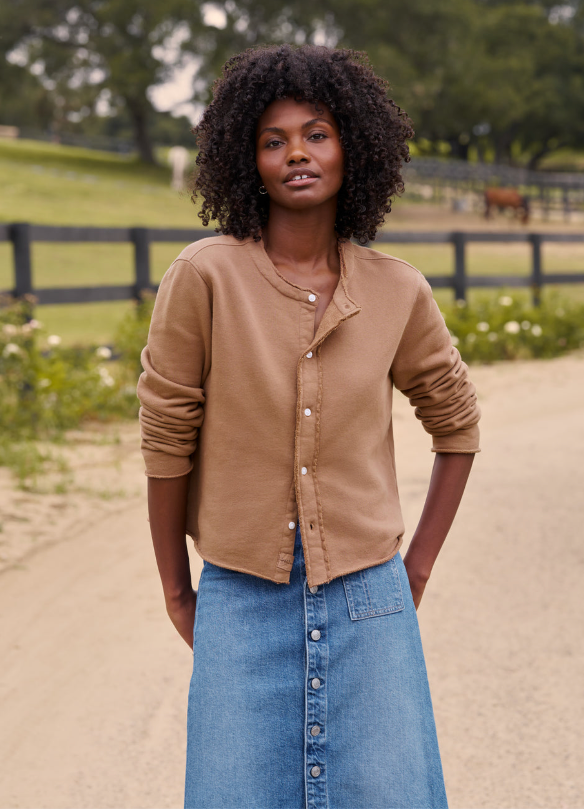 Jackie Triple Fleece Cardigan