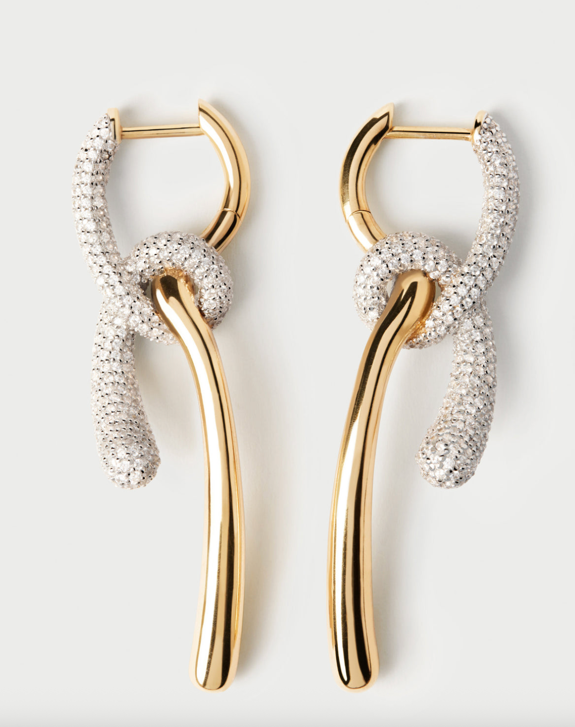 Pave Twist Hoops