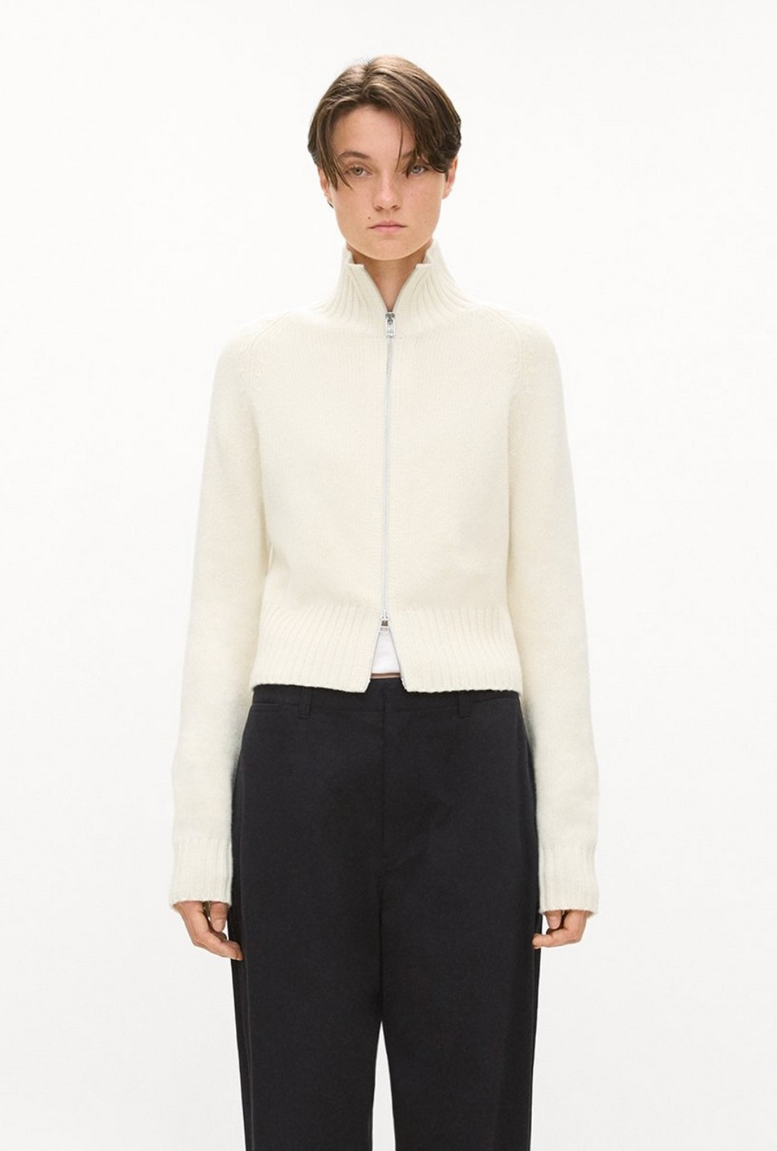 Raglan Zip Turtleneck