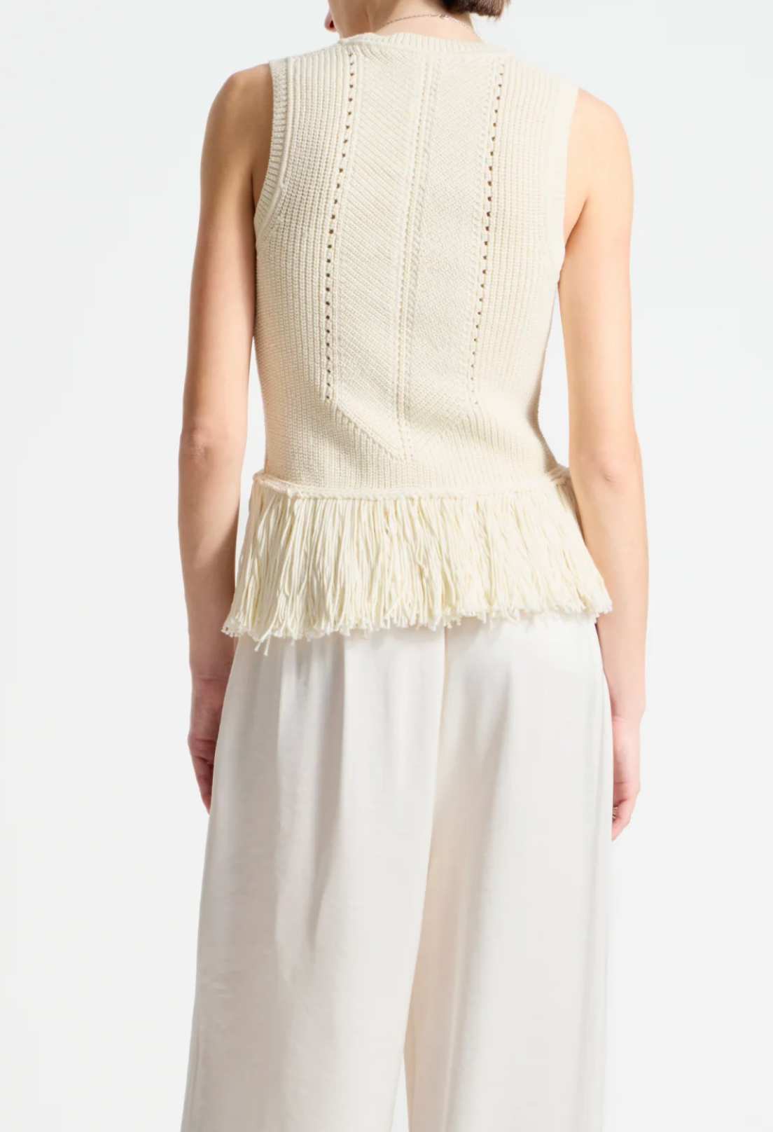 Collins Fringe Knit Blouse