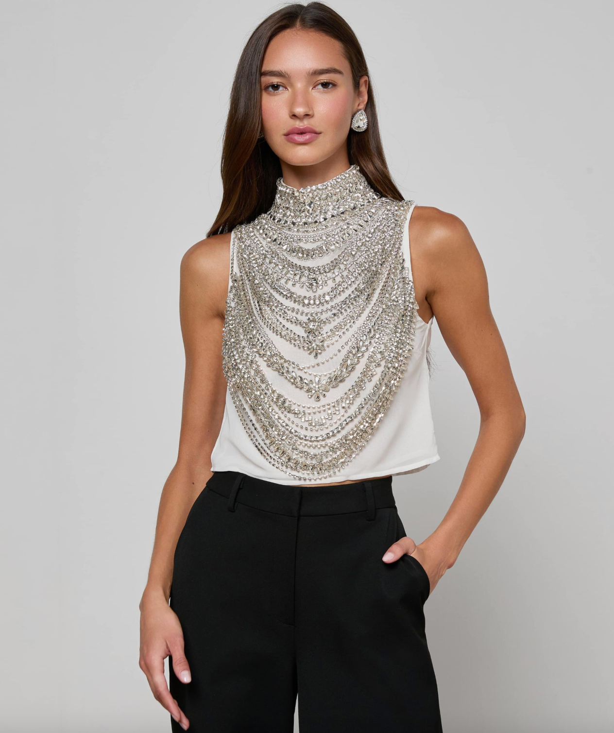 Yun Draped Crystal Tank