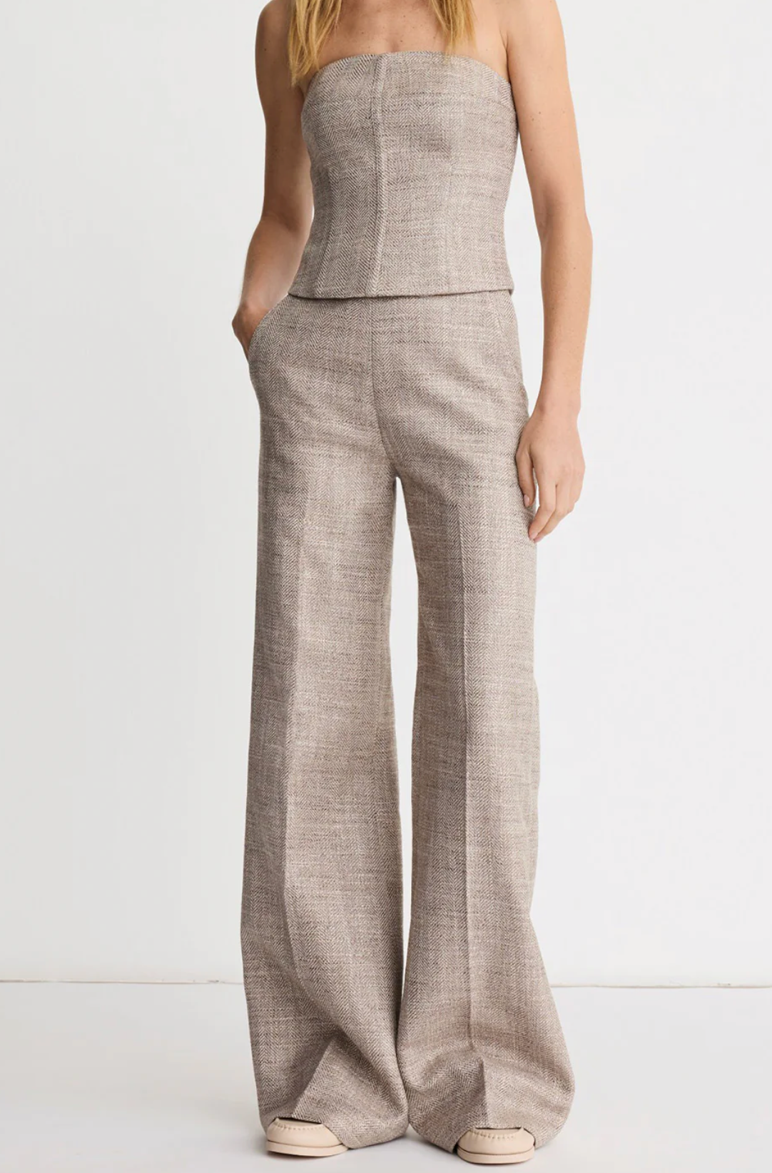 High Rise Wide Leg Pant
