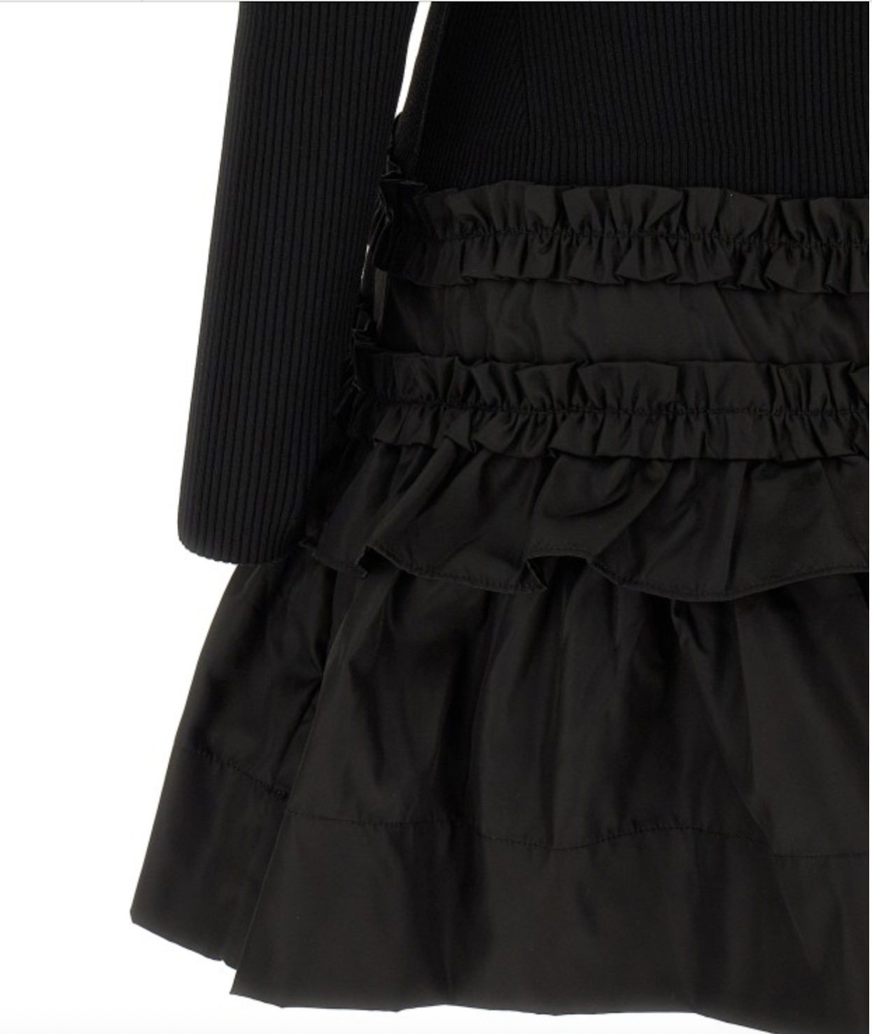 Melange Rib Knit Mini Dress - Garbarini Melange Rib Knit Mini Dress - Garbarini