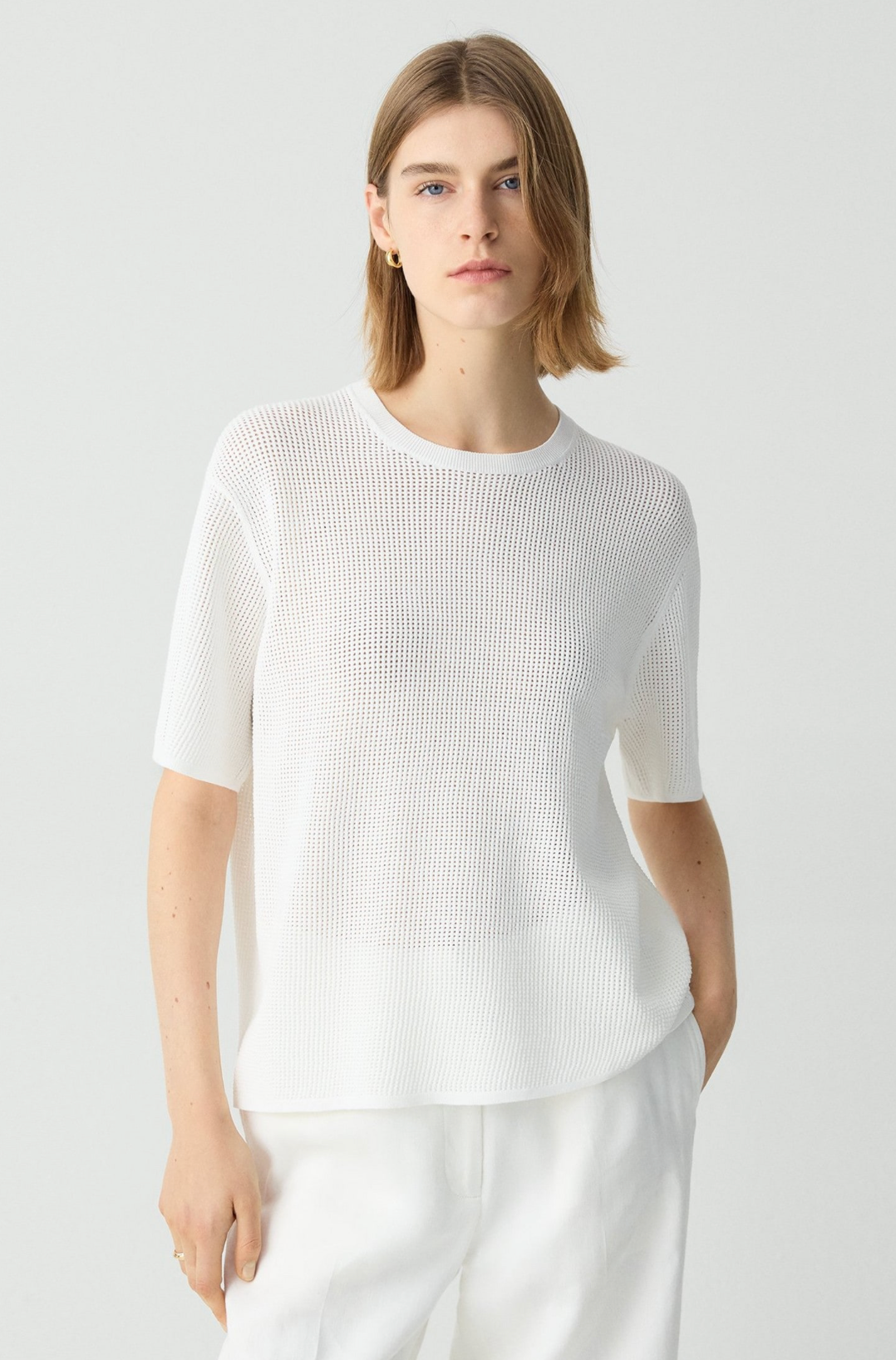 Pointelle Tee