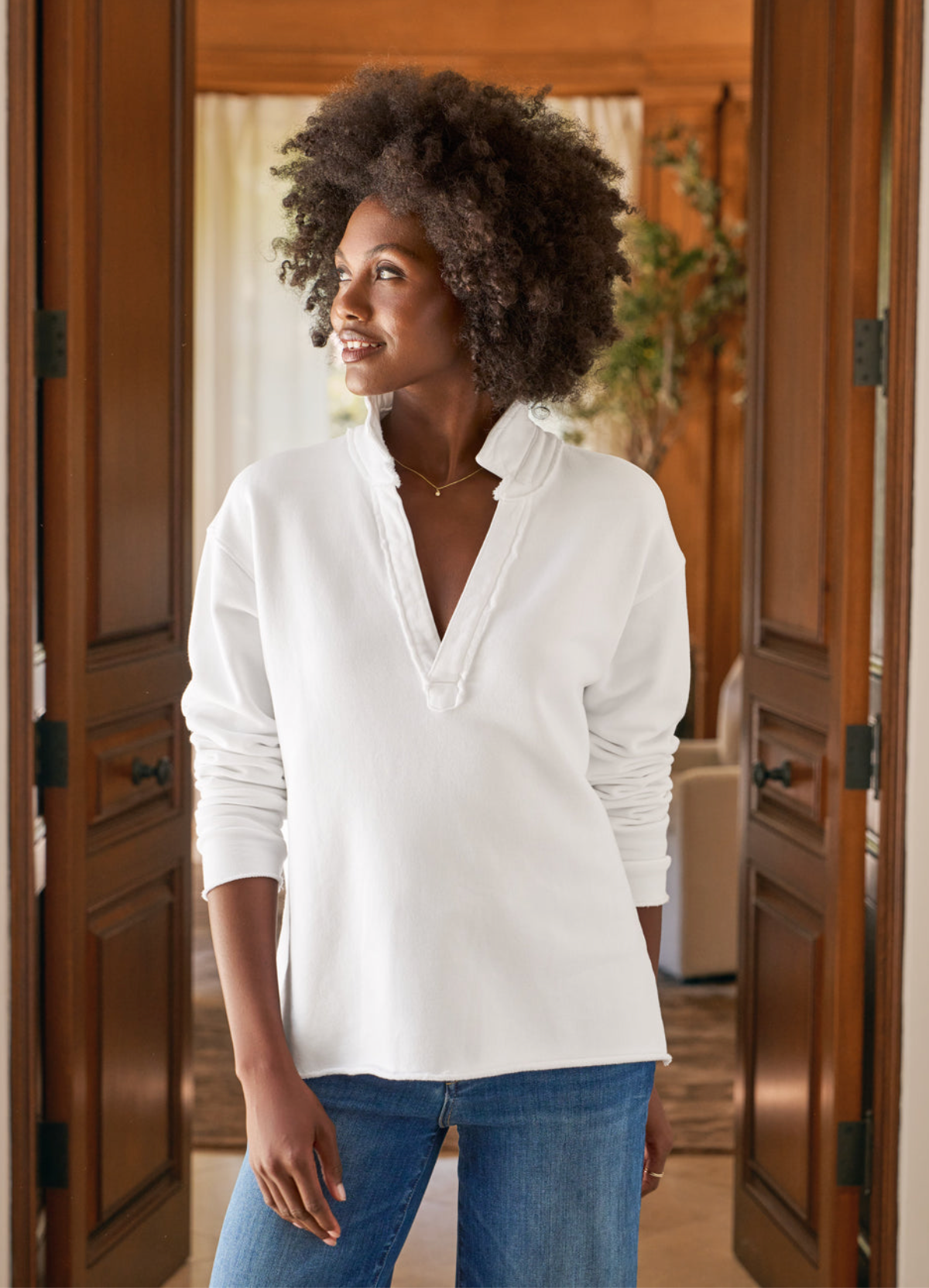 Patrick Popover Henley Sweatshirt