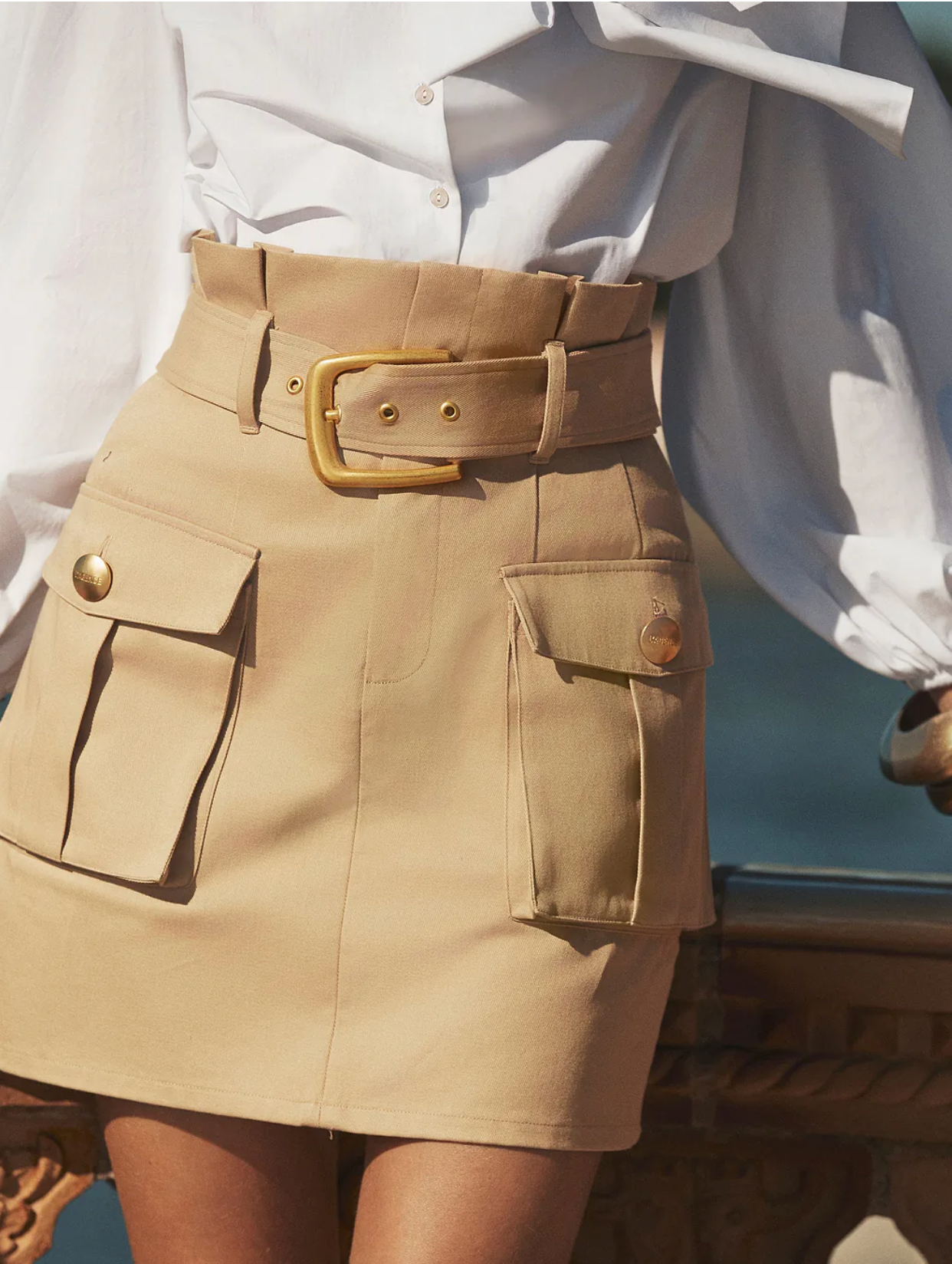 Maelis Paperbag Mini Skirt