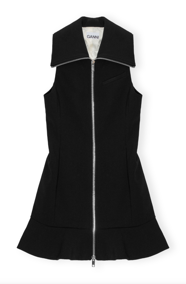 Bonded Crepe Mini Dress