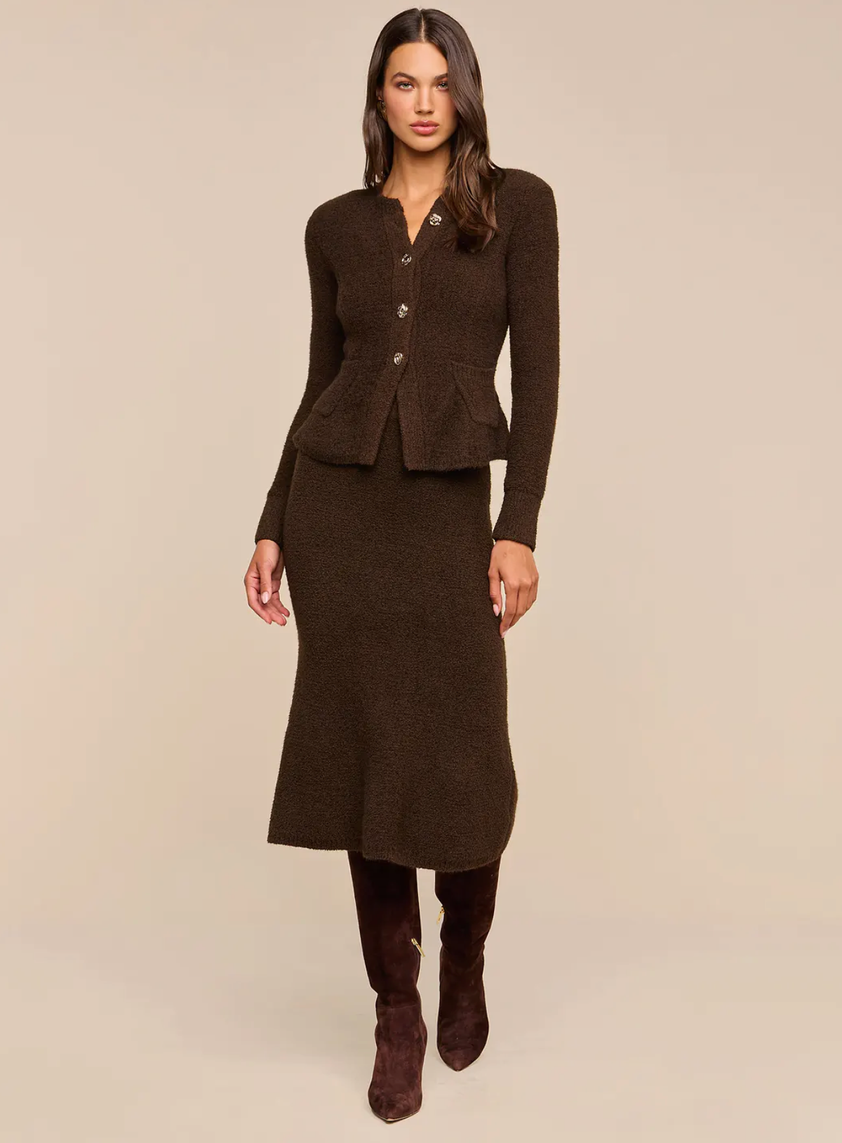 Melissa Knit Flare Cardigan
