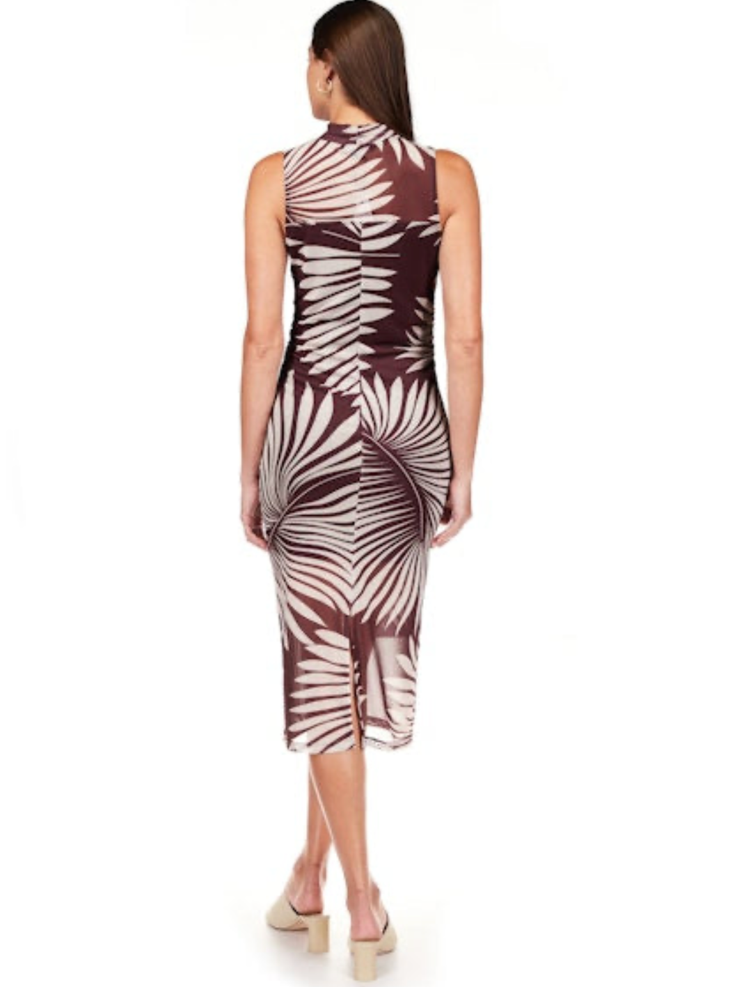 Halter Midi Mesh Dress