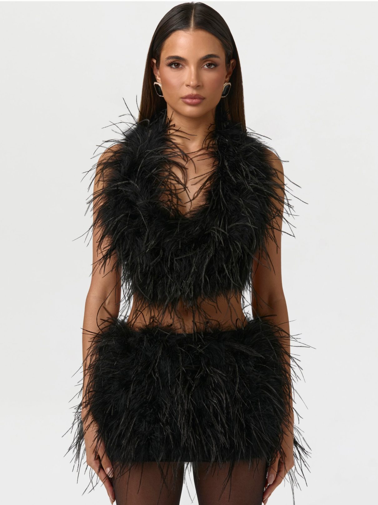 Feather Halter Top